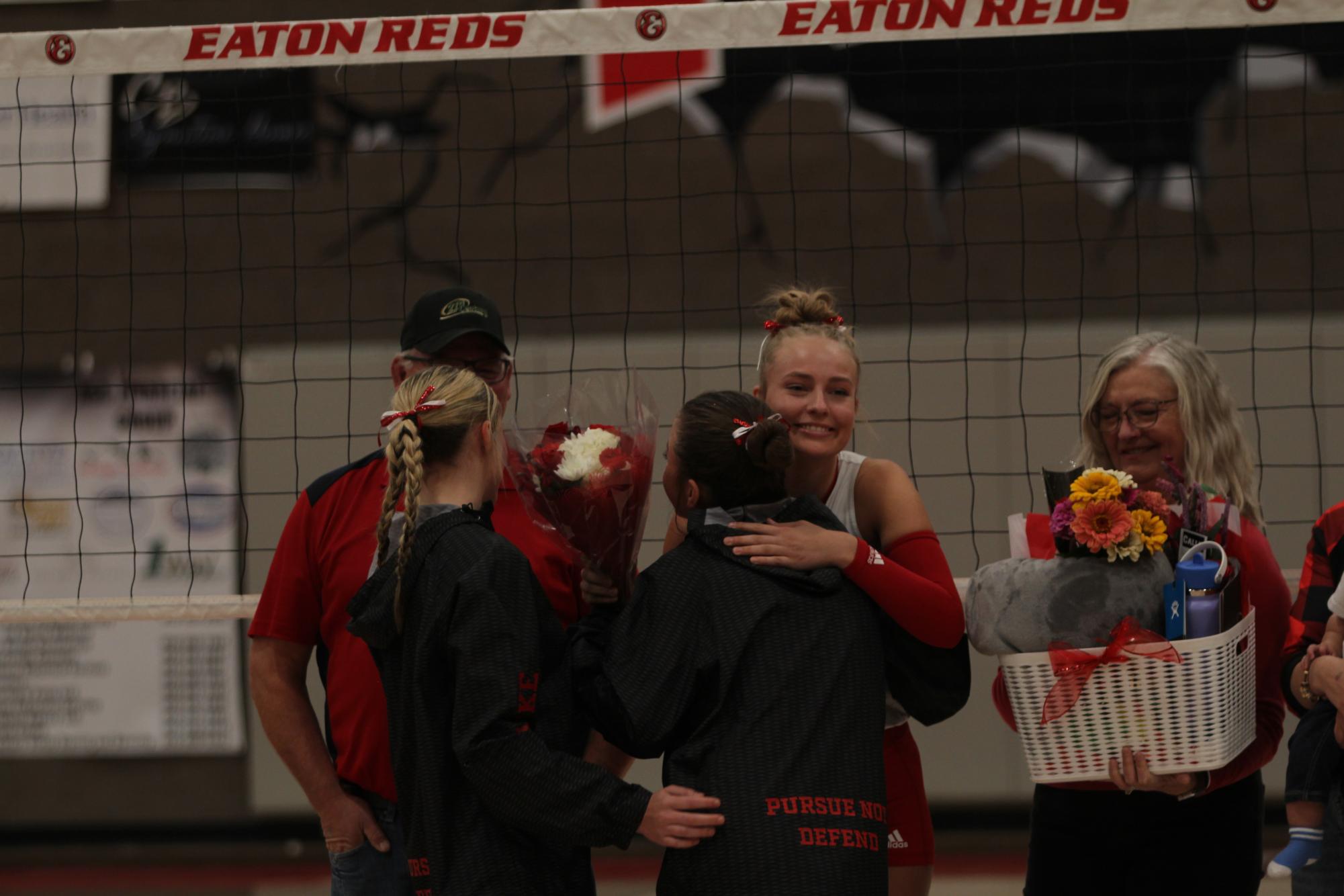 Eaton High School volleyball senior night photos