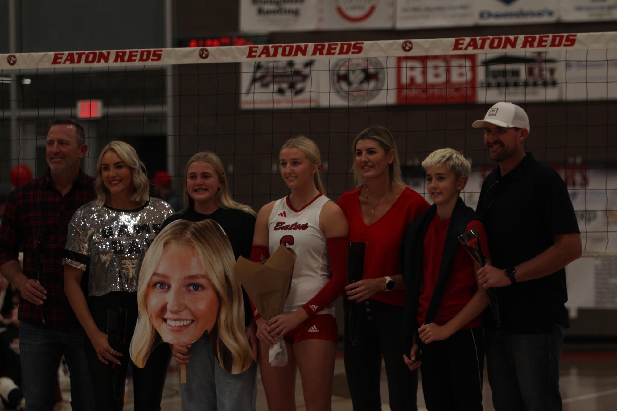 Eaton High School volleyball senior night photos