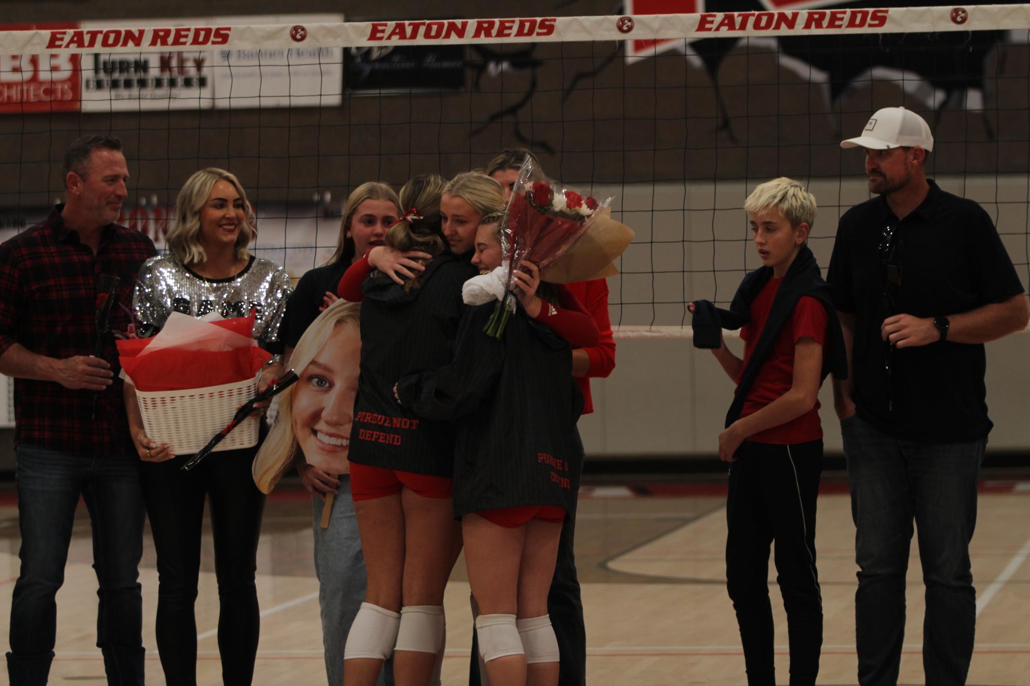 Eaton High School volleyball senior night photos