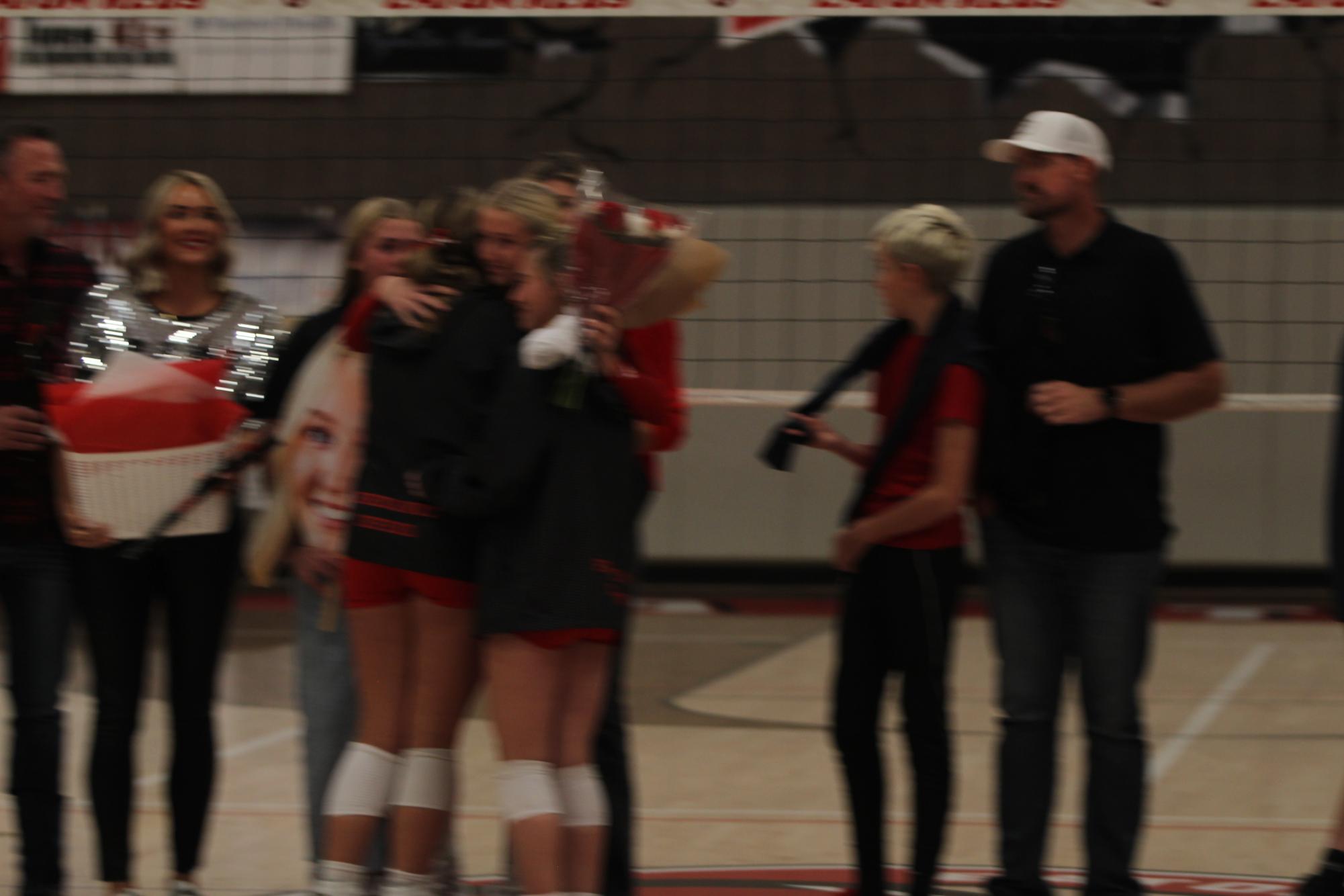 Eaton High School volleyball senior night photos