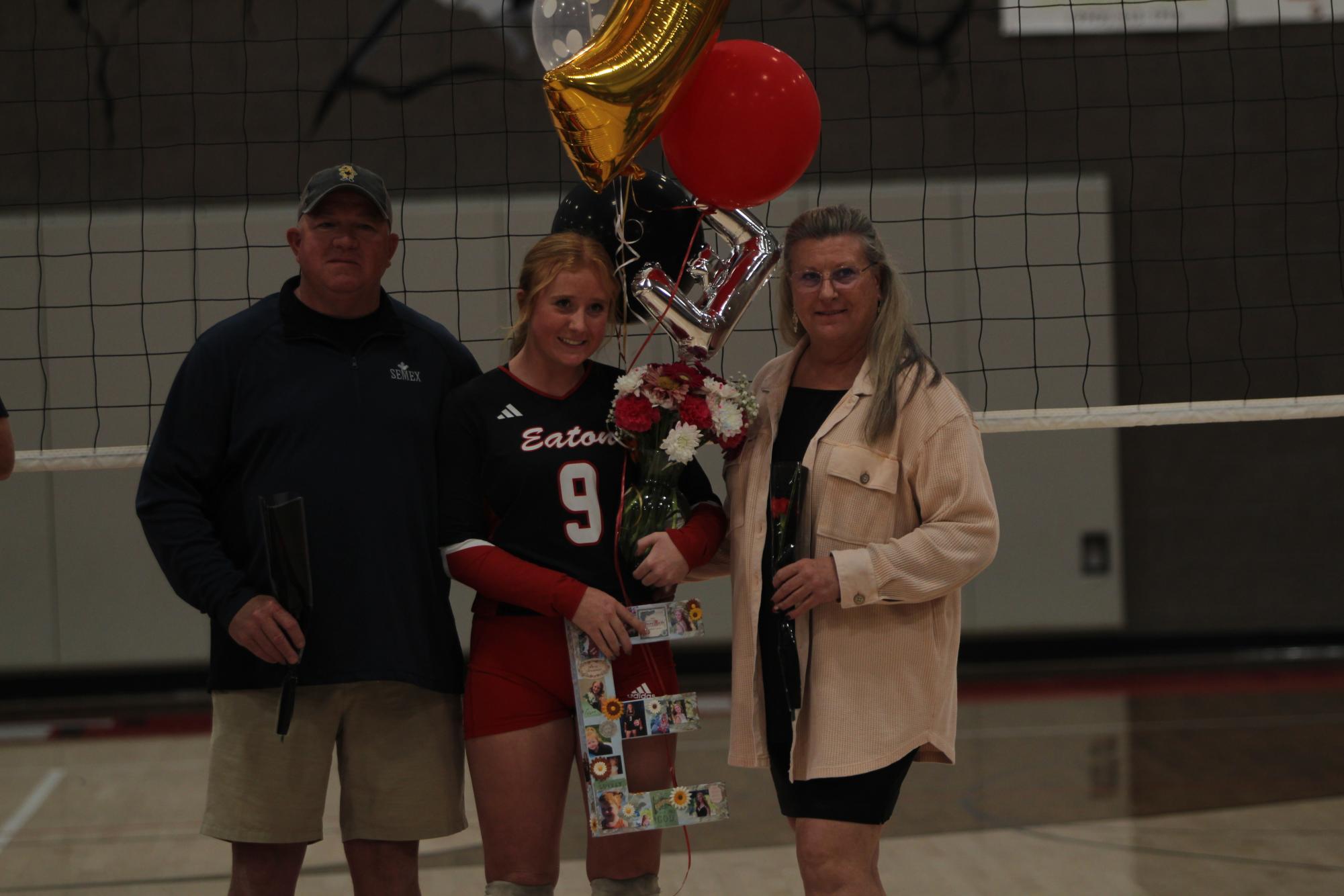 Eaton High School volleyball senior night photos