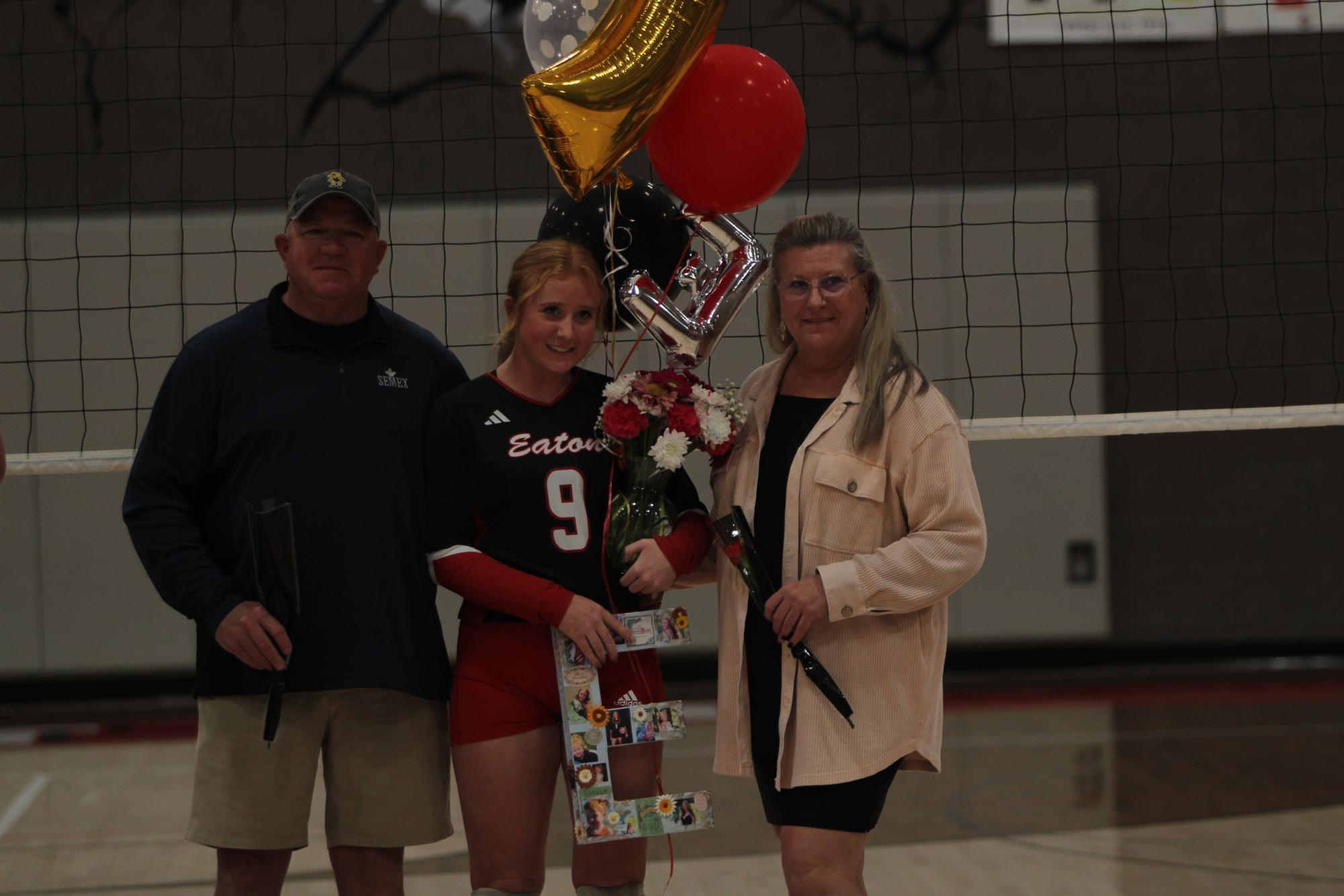 Eaton High School volleyball senior night photos