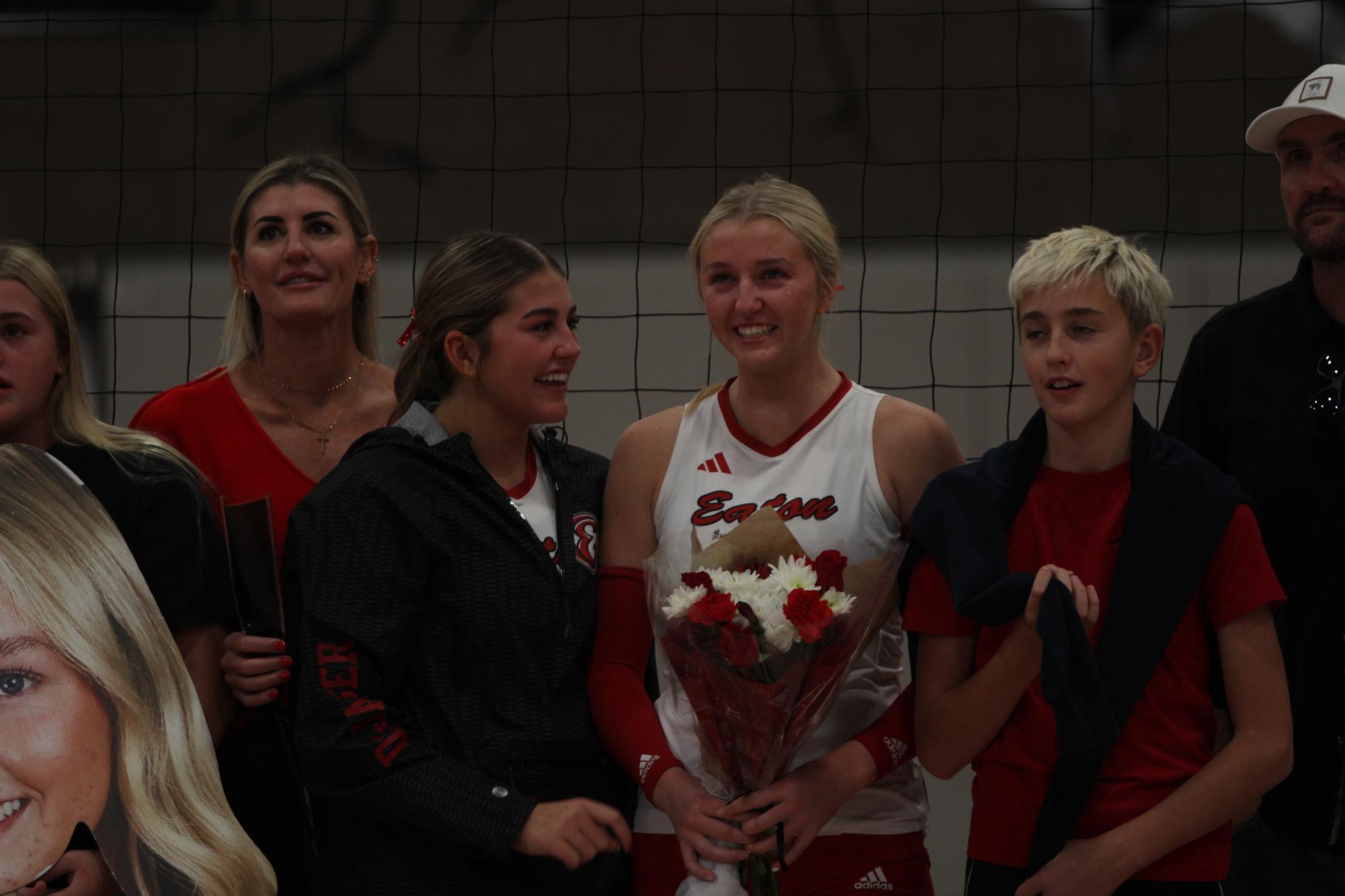 Eaton High School volleyball senior night photos