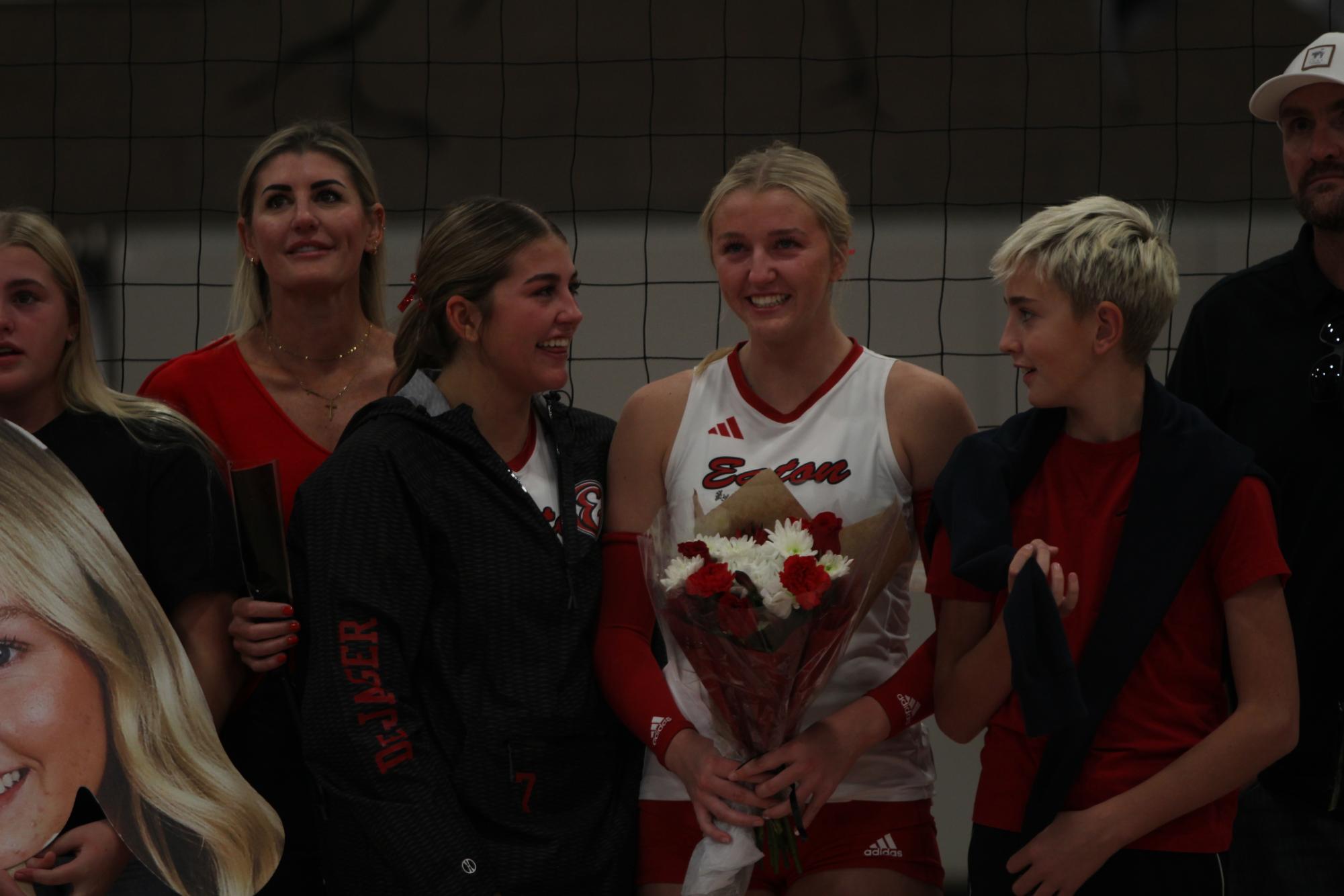 Eaton High School volleyball senior night photos