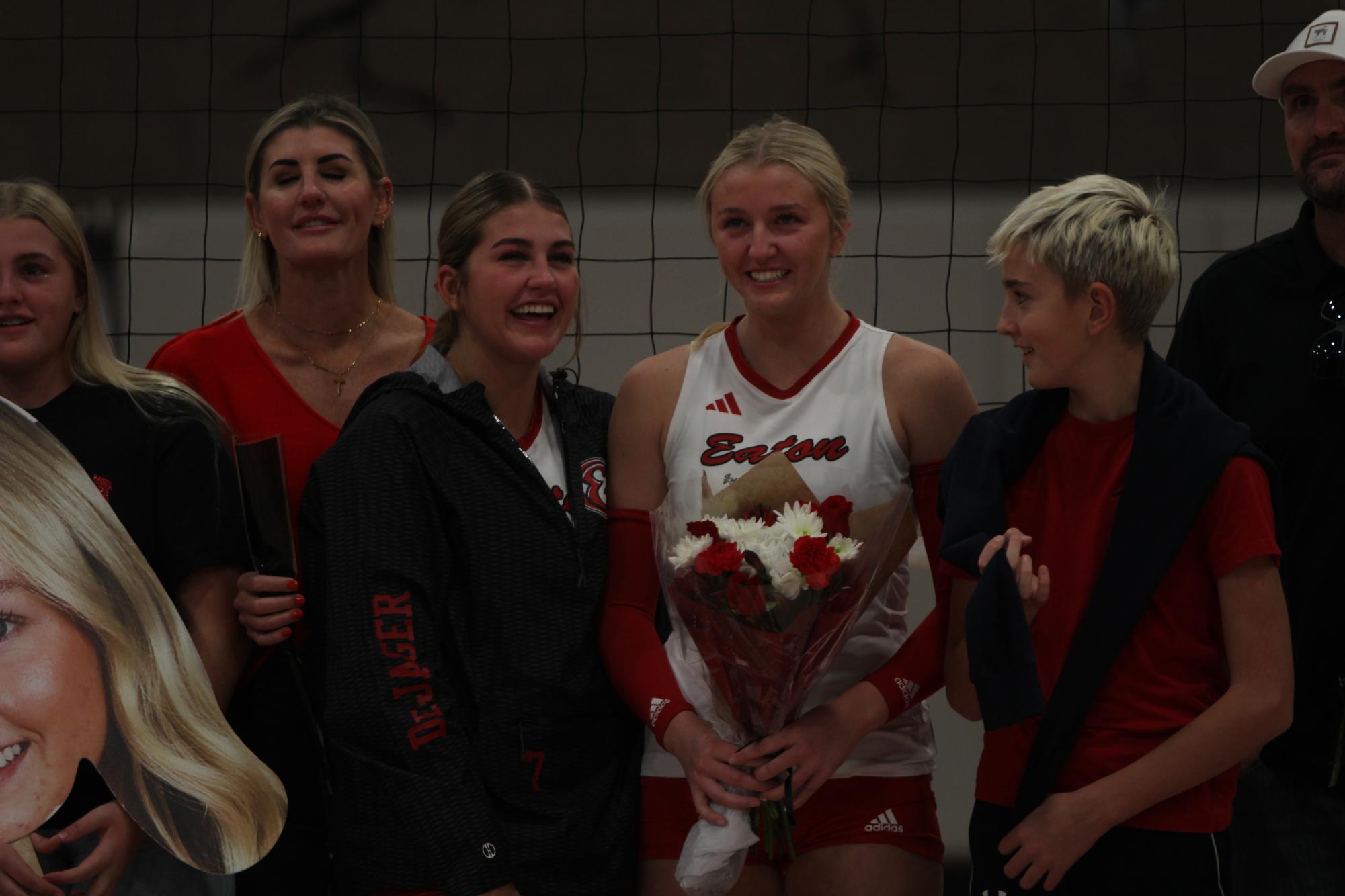 Eaton High School volleyball senior night photos