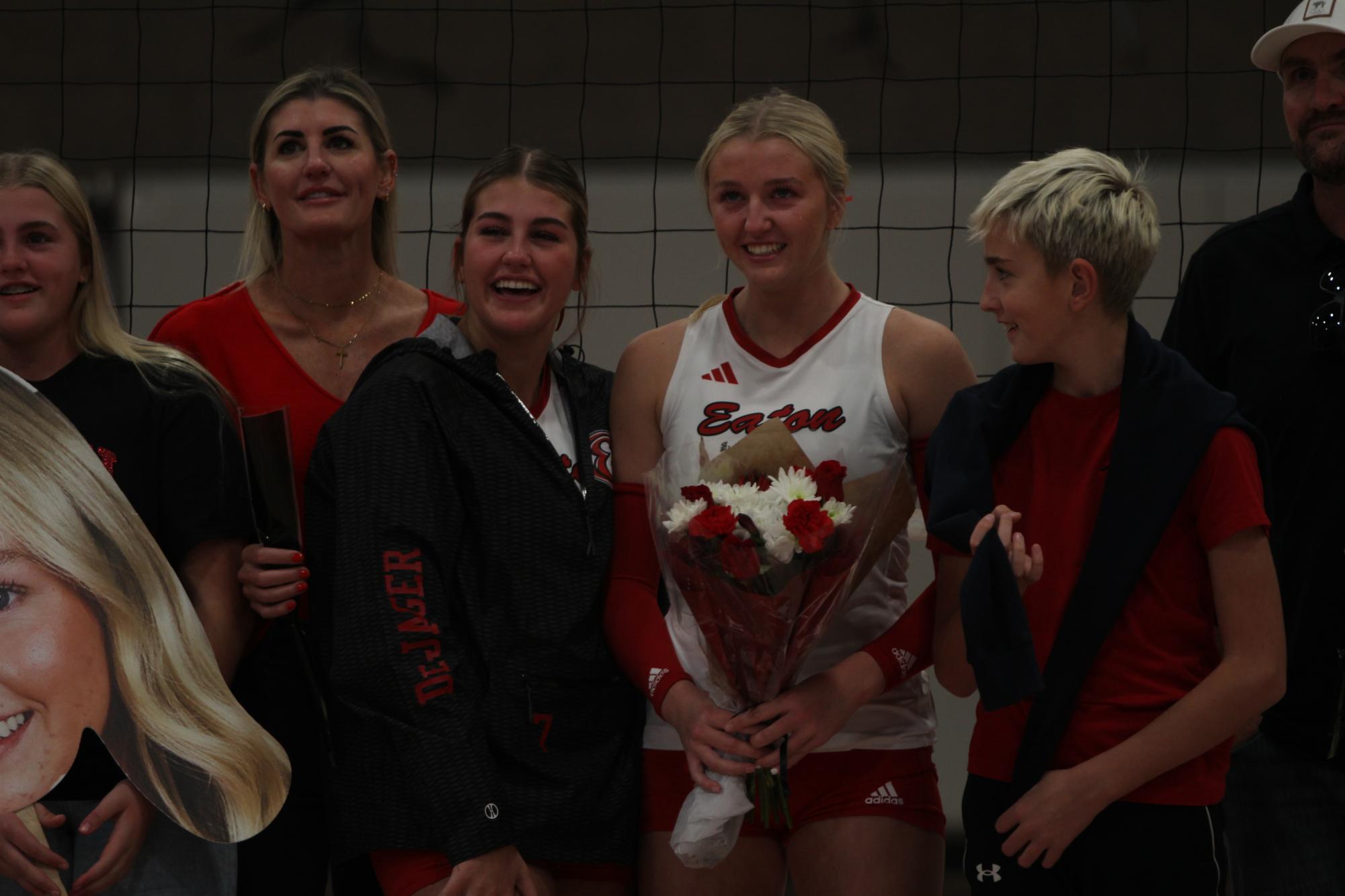 Eaton High School volleyball senior night photos