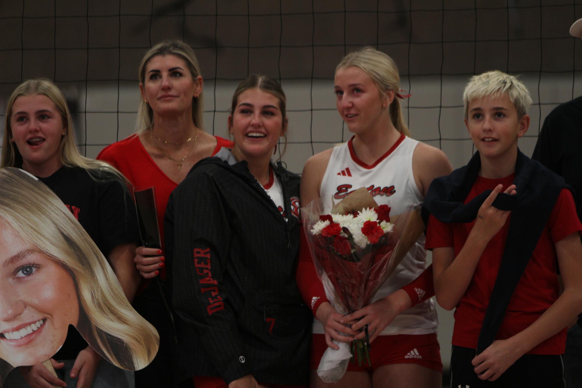 Eaton High School volleyball senior night photos