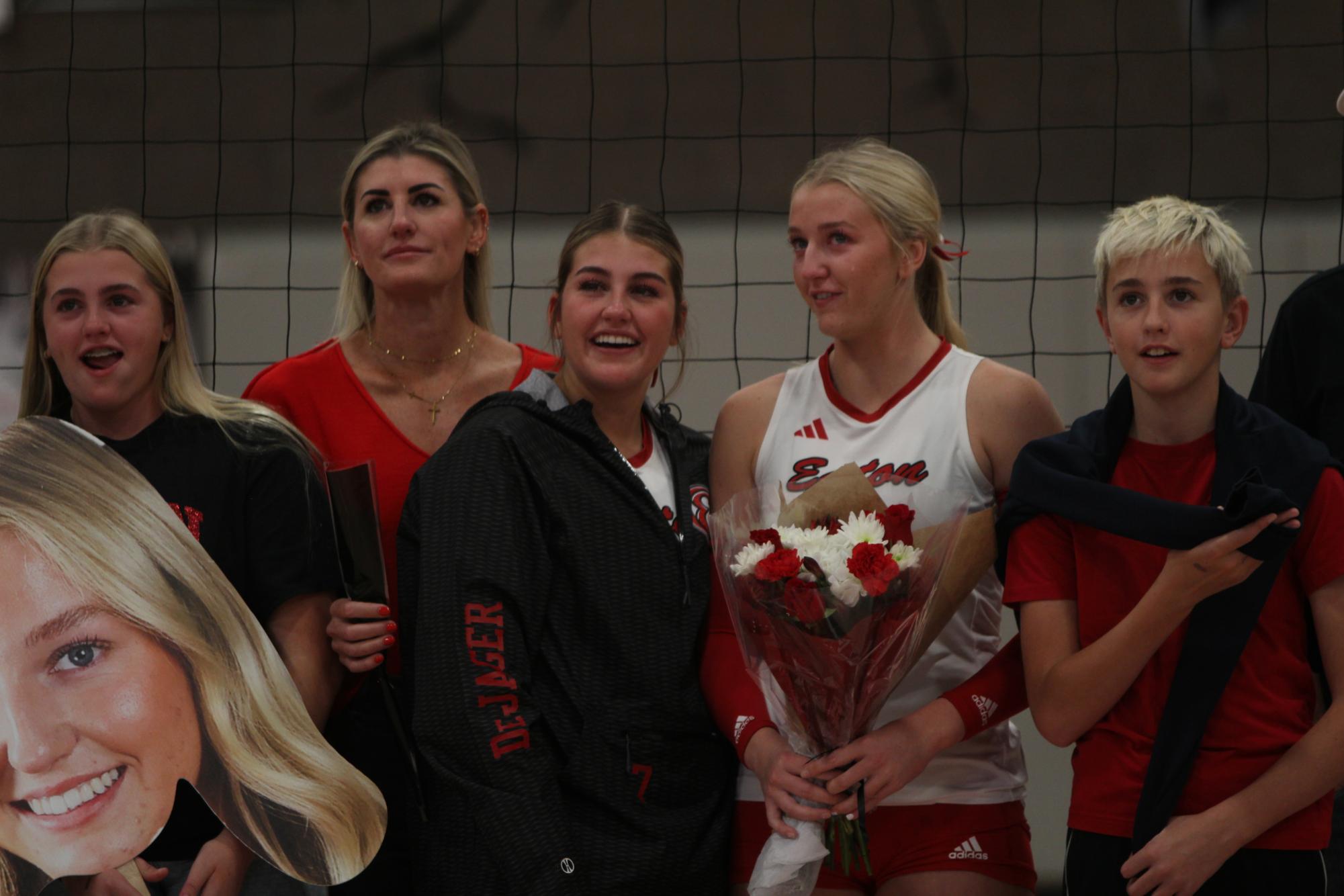 Eaton High School volleyball senior night photos