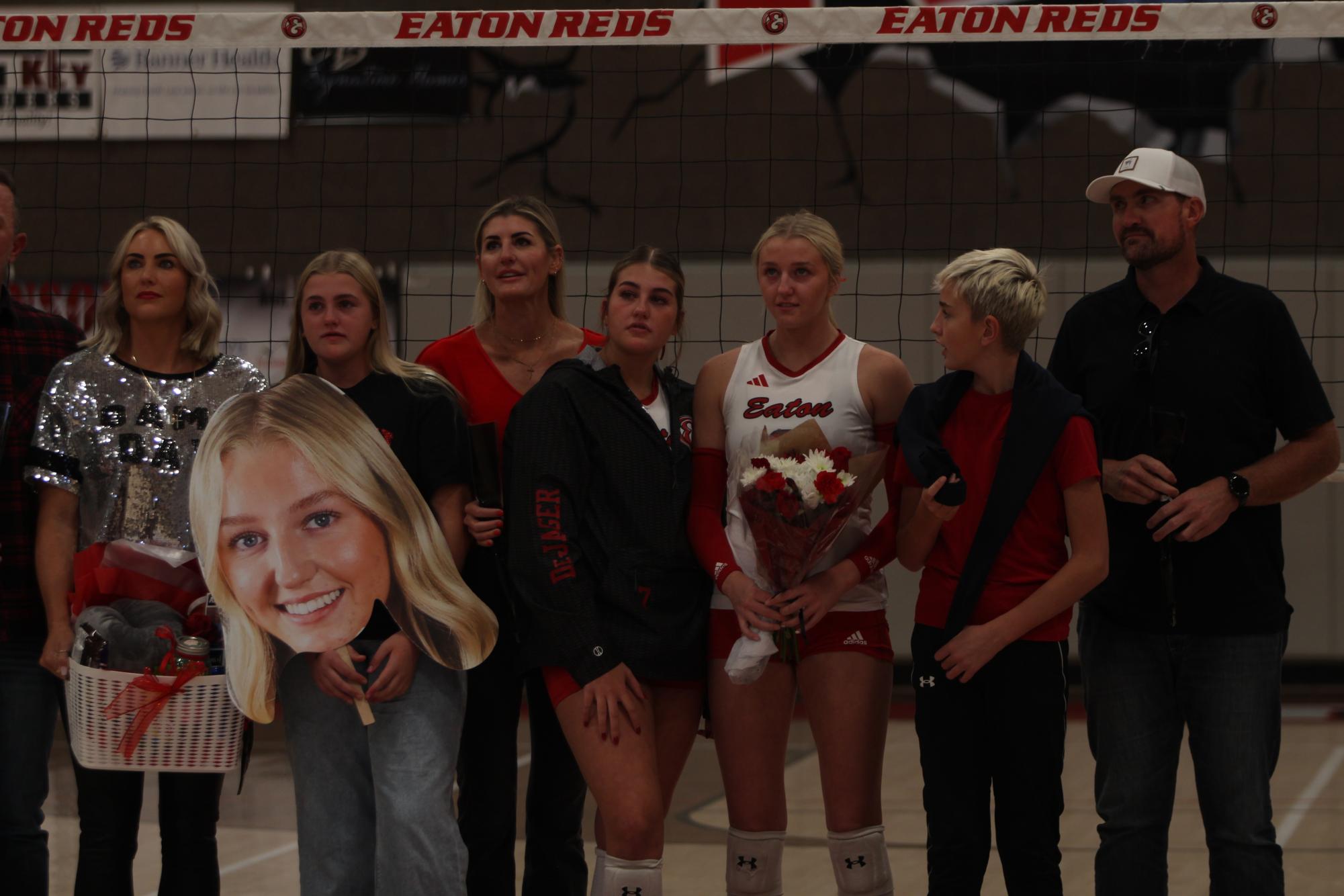 Eaton High School volleyball senior night photos