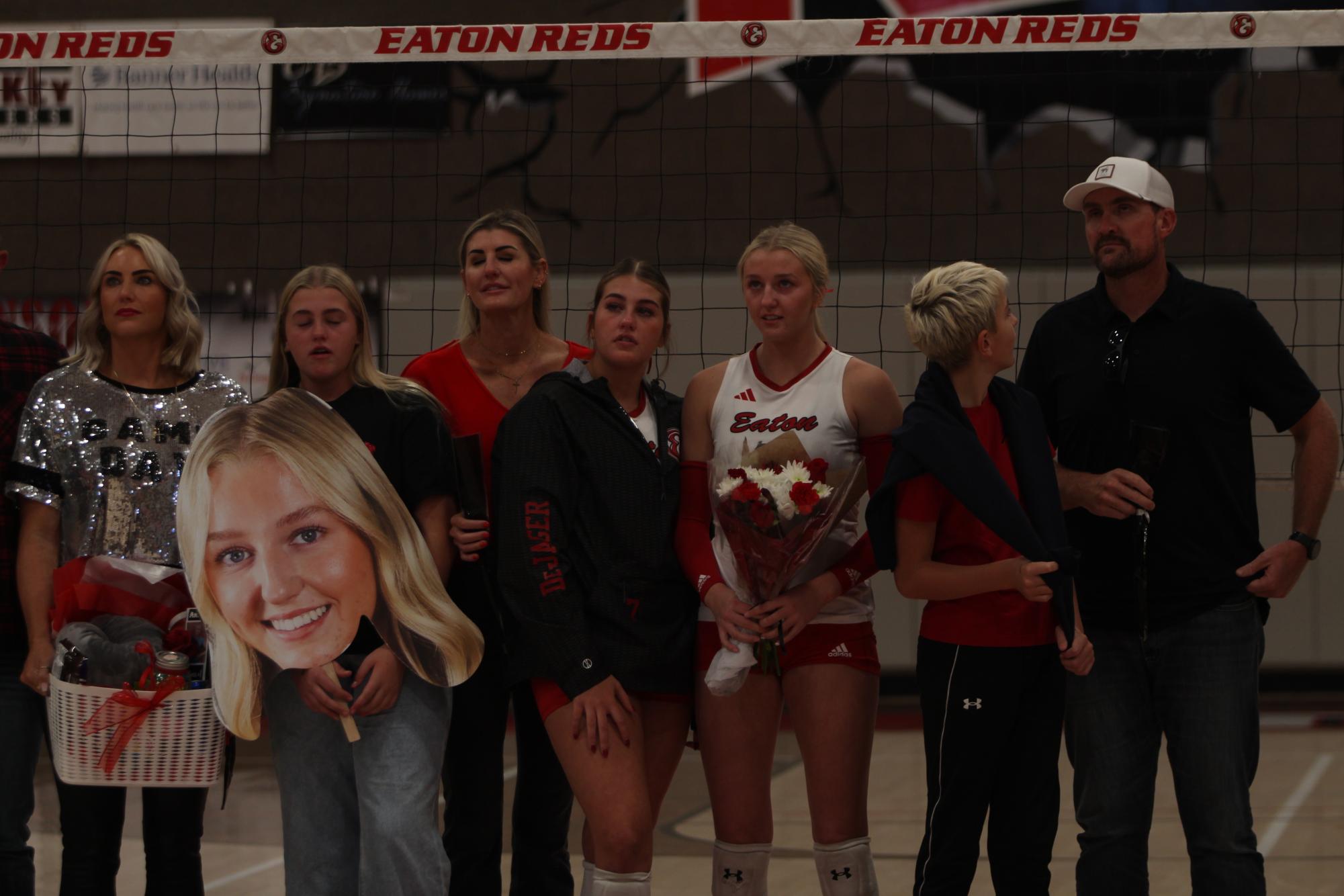 Eaton High School volleyball senior night photos