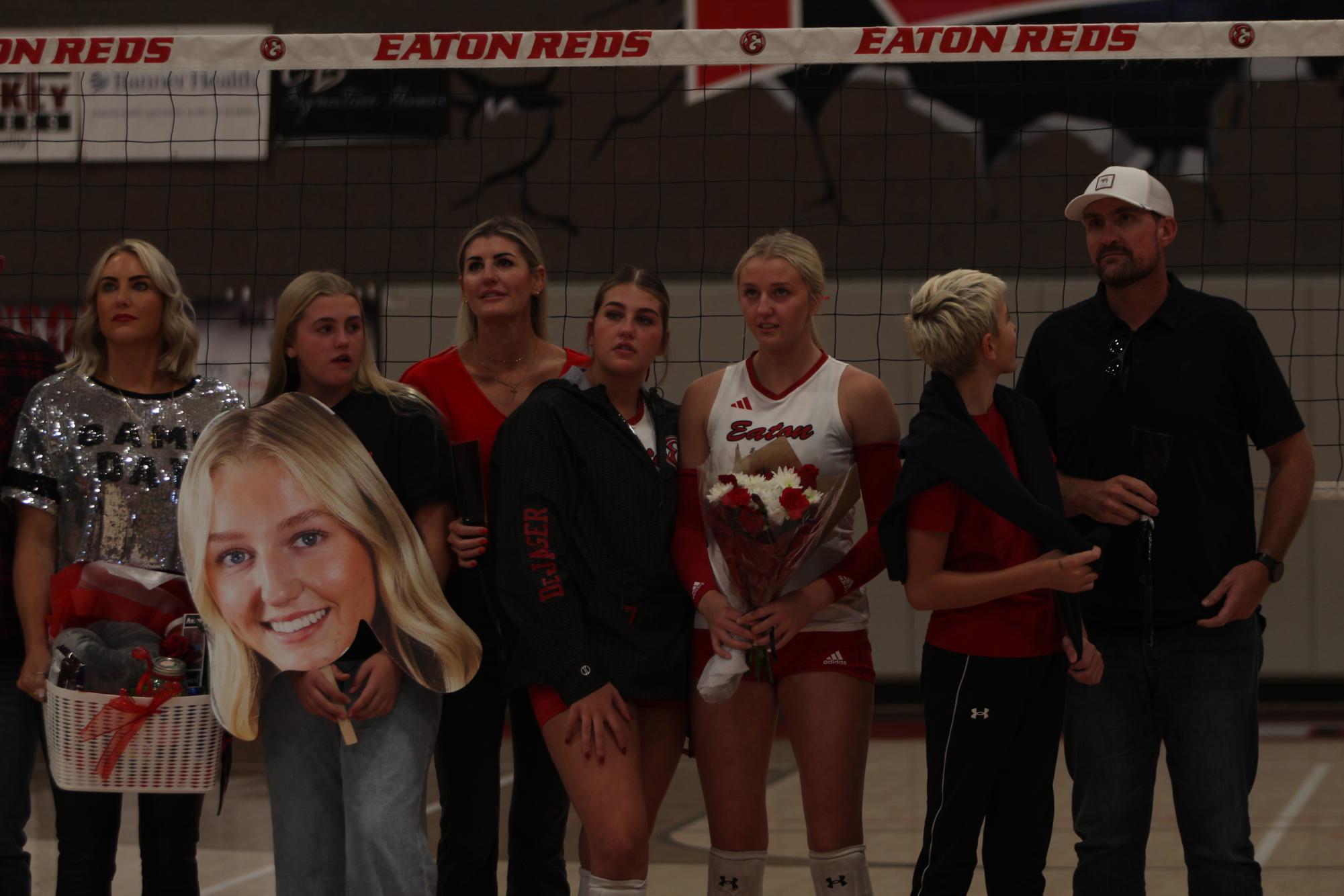 Eaton High School volleyball senior night photos