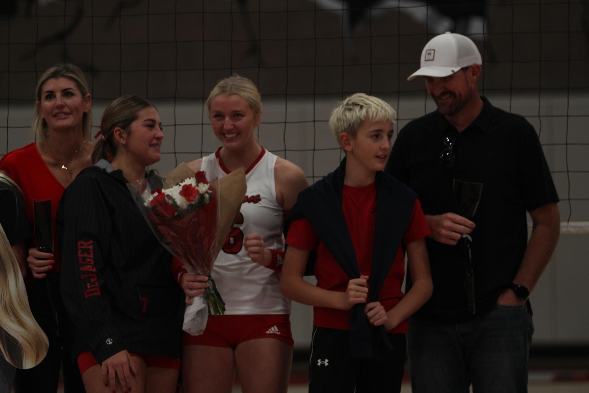 Eaton High School volleyball senior night photos