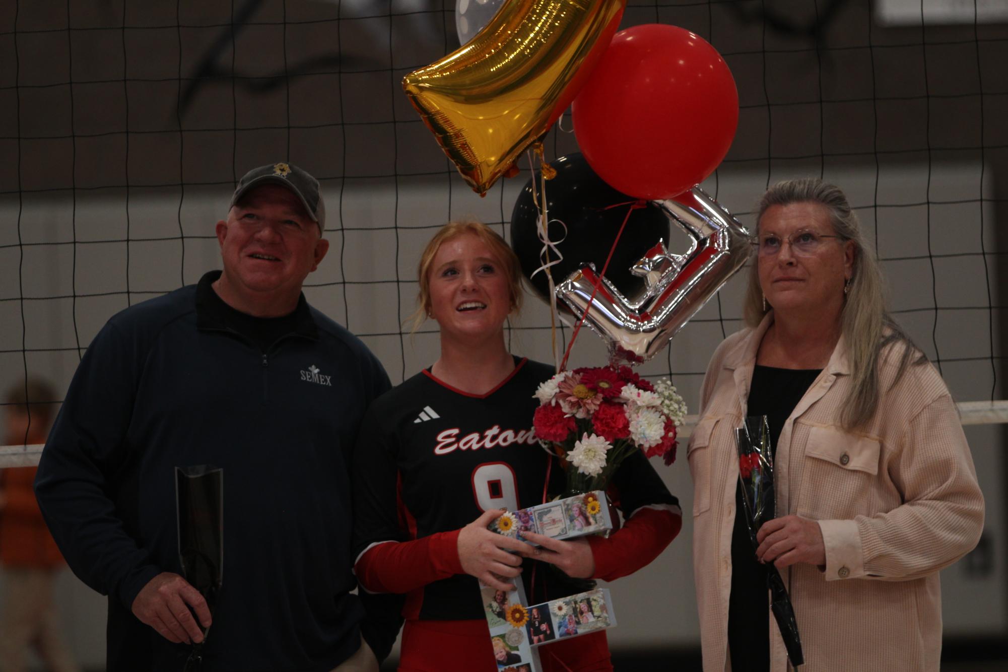 Eaton High School volleyball senior night photos