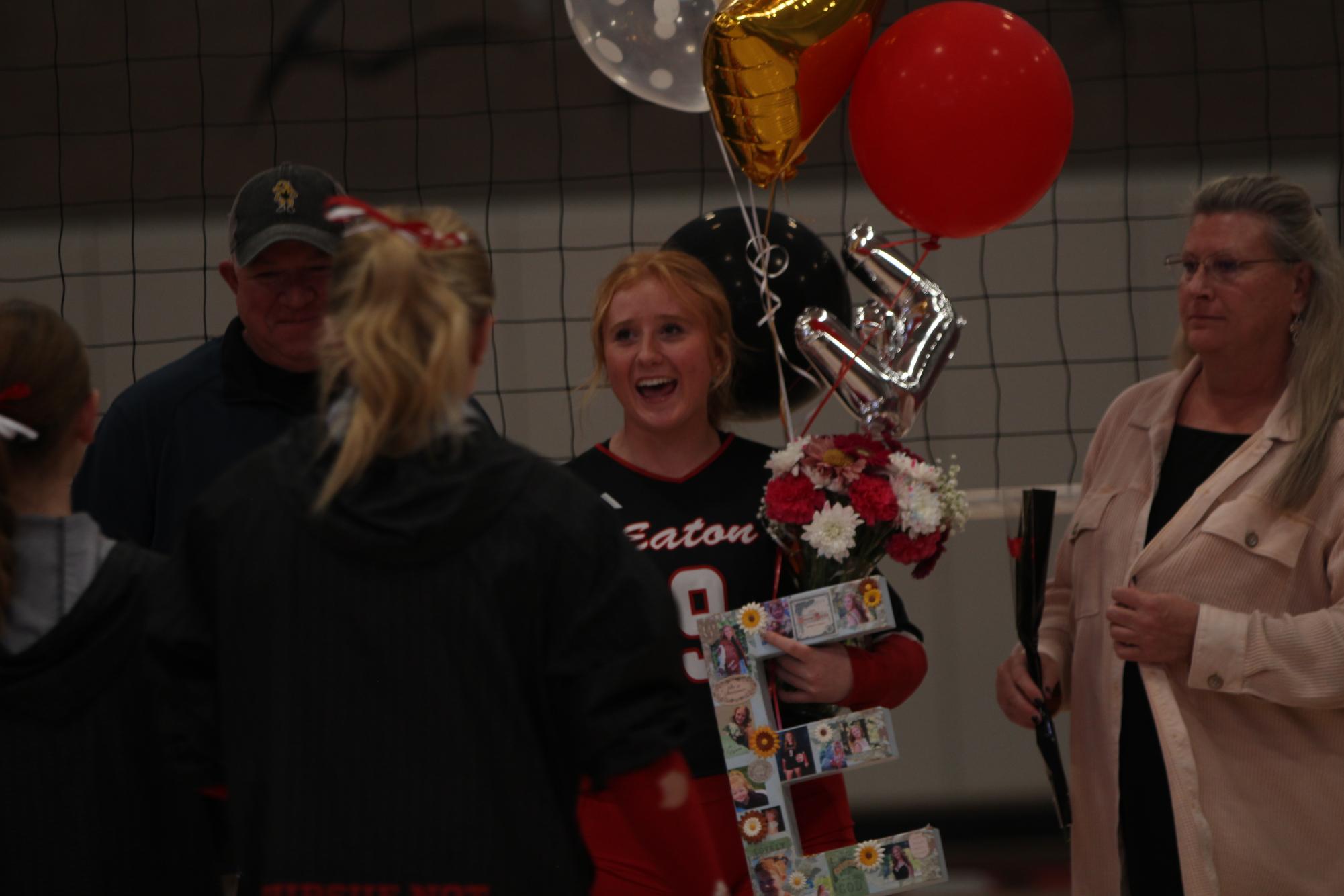 Eaton High School volleyball senior night photos