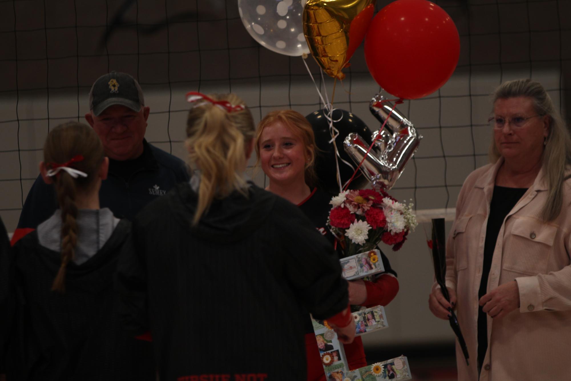 Eaton High School volleyball senior night photos