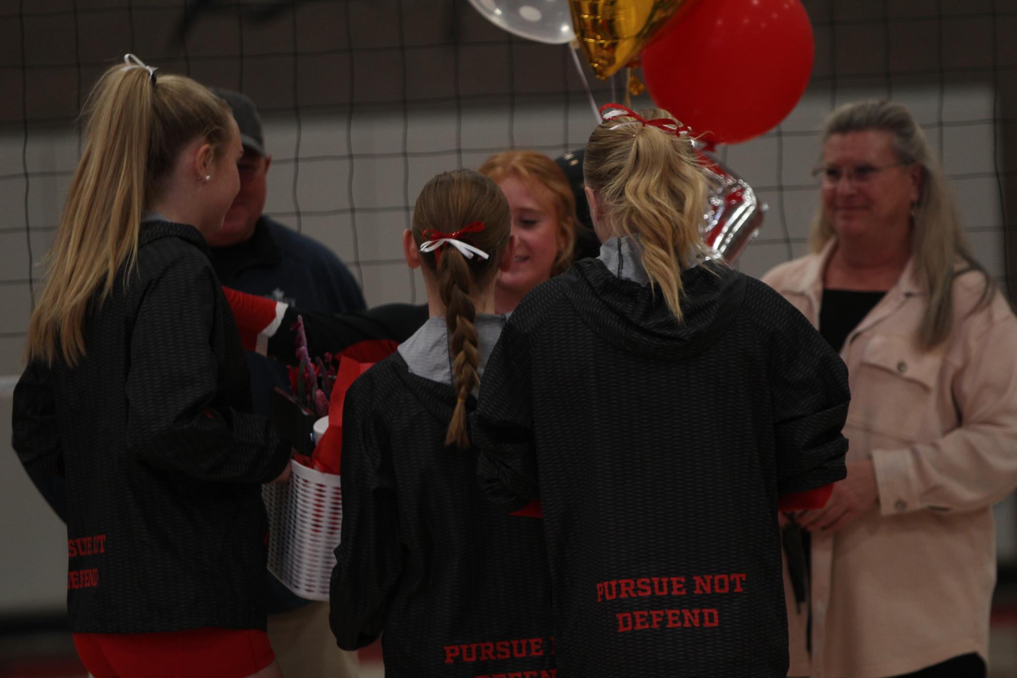 Eaton High School volleyball senior night photos