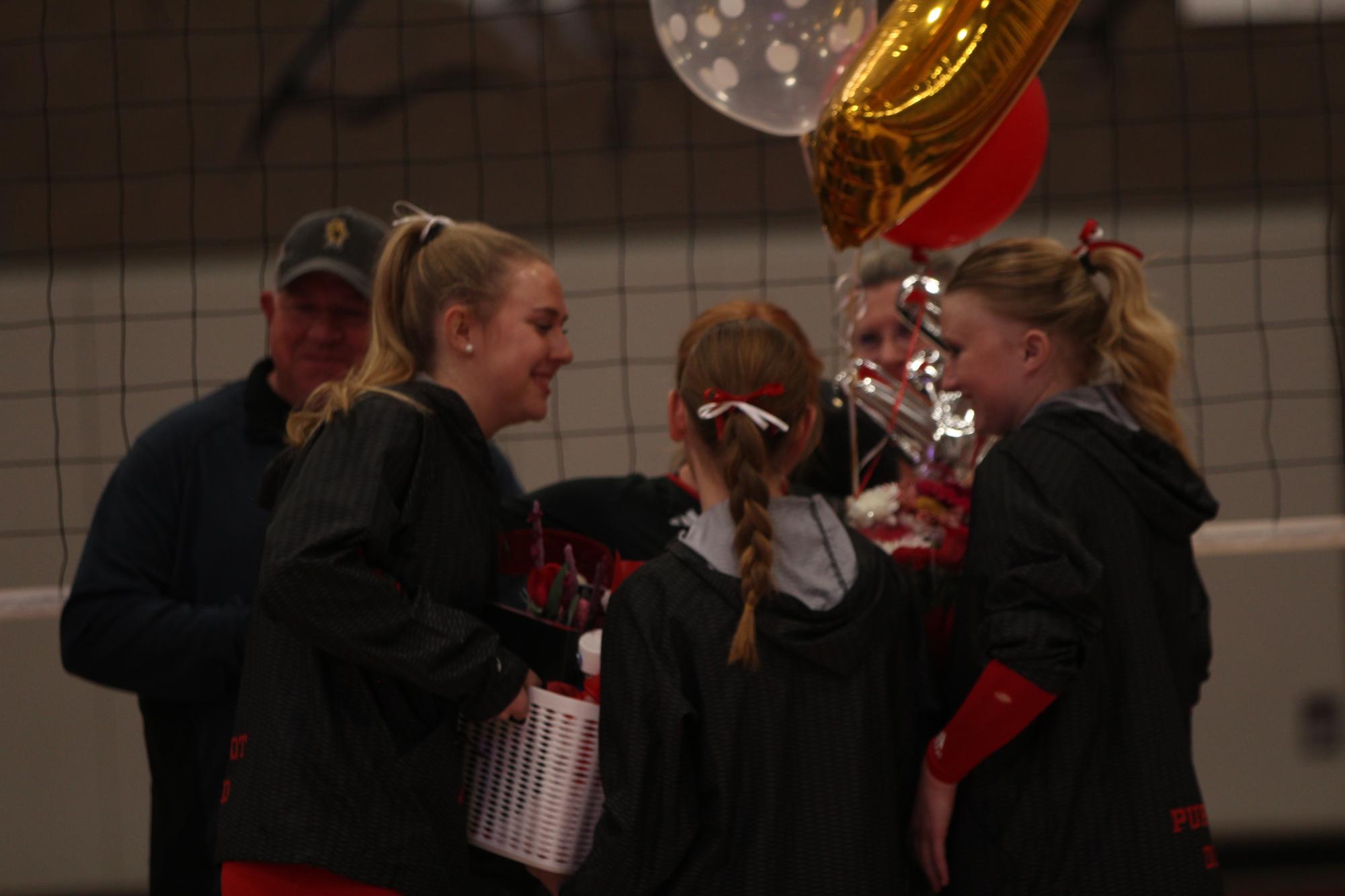 Eaton High School volleyball senior night photos