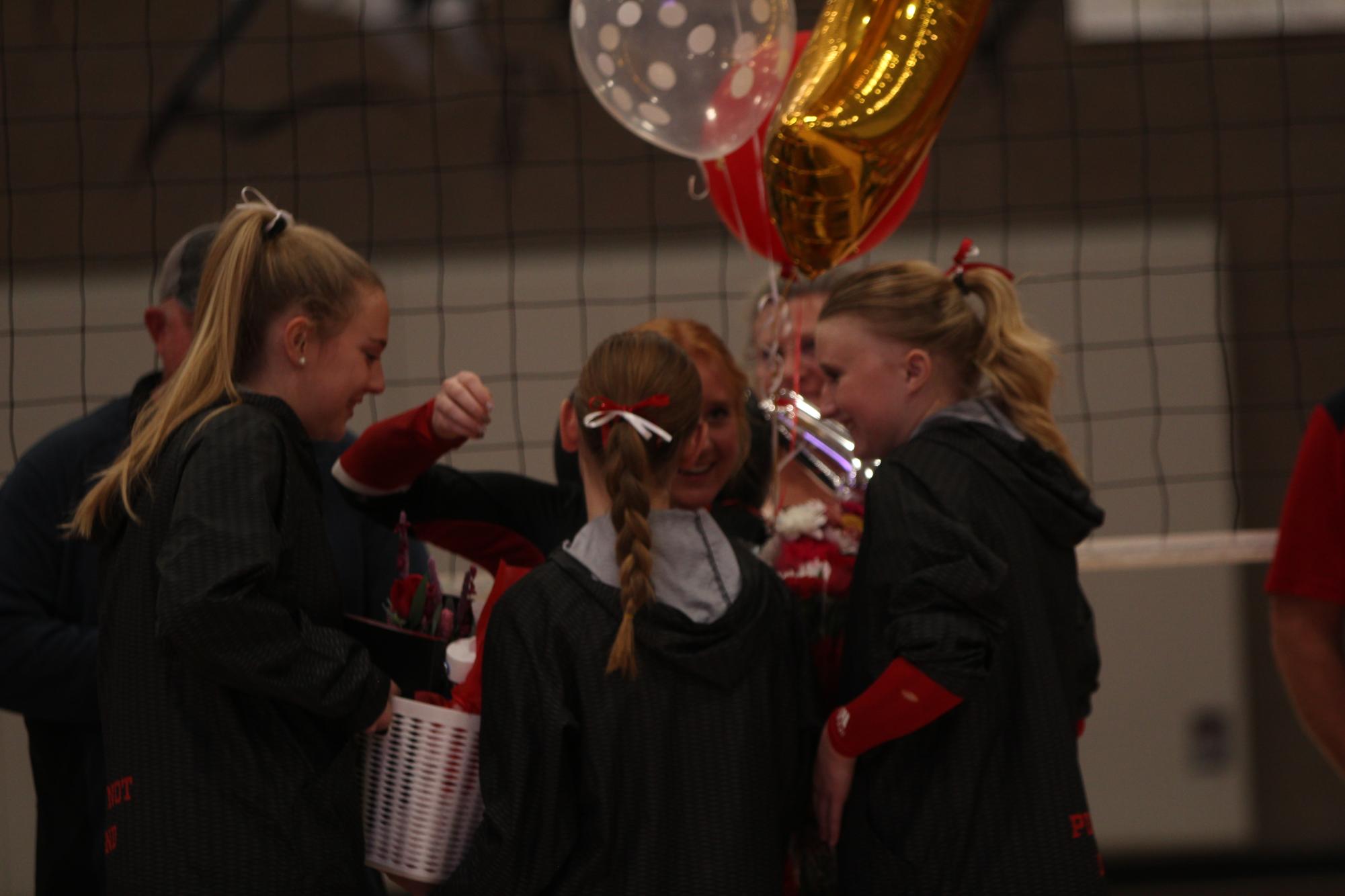 Eaton High School volleyball senior night photos