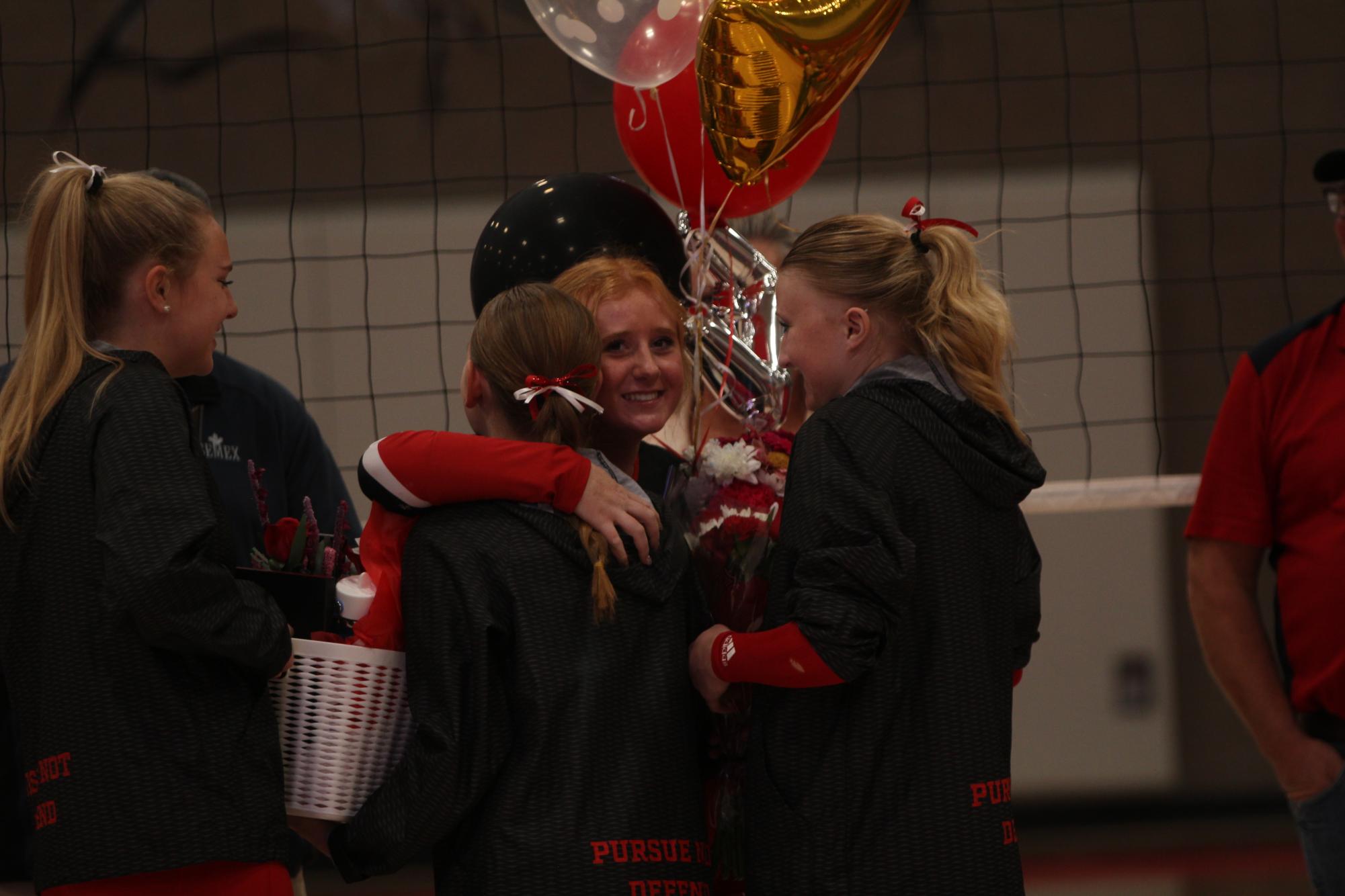 Eaton High School volleyball senior night photos