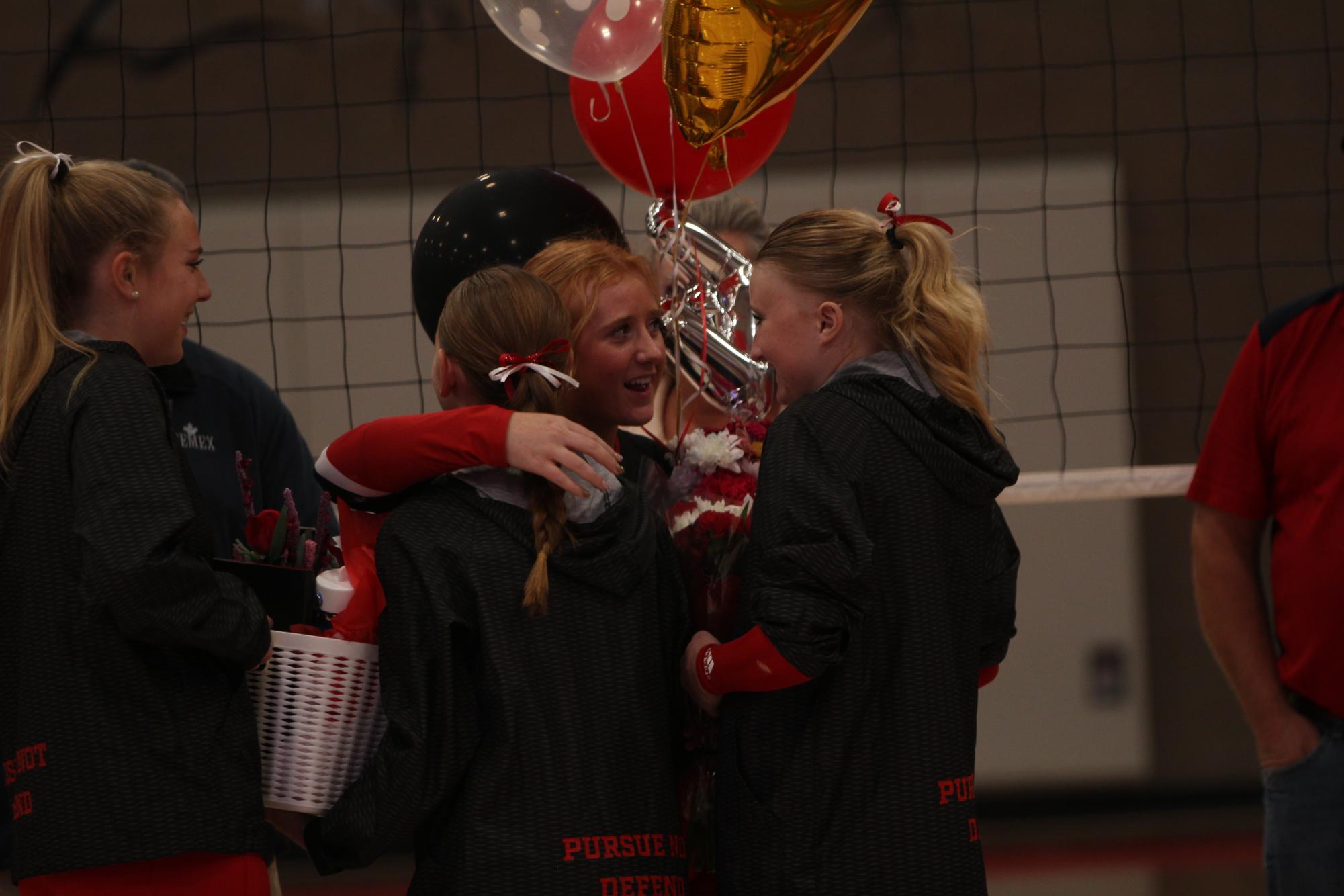 Eaton High School volleyball senior night photos