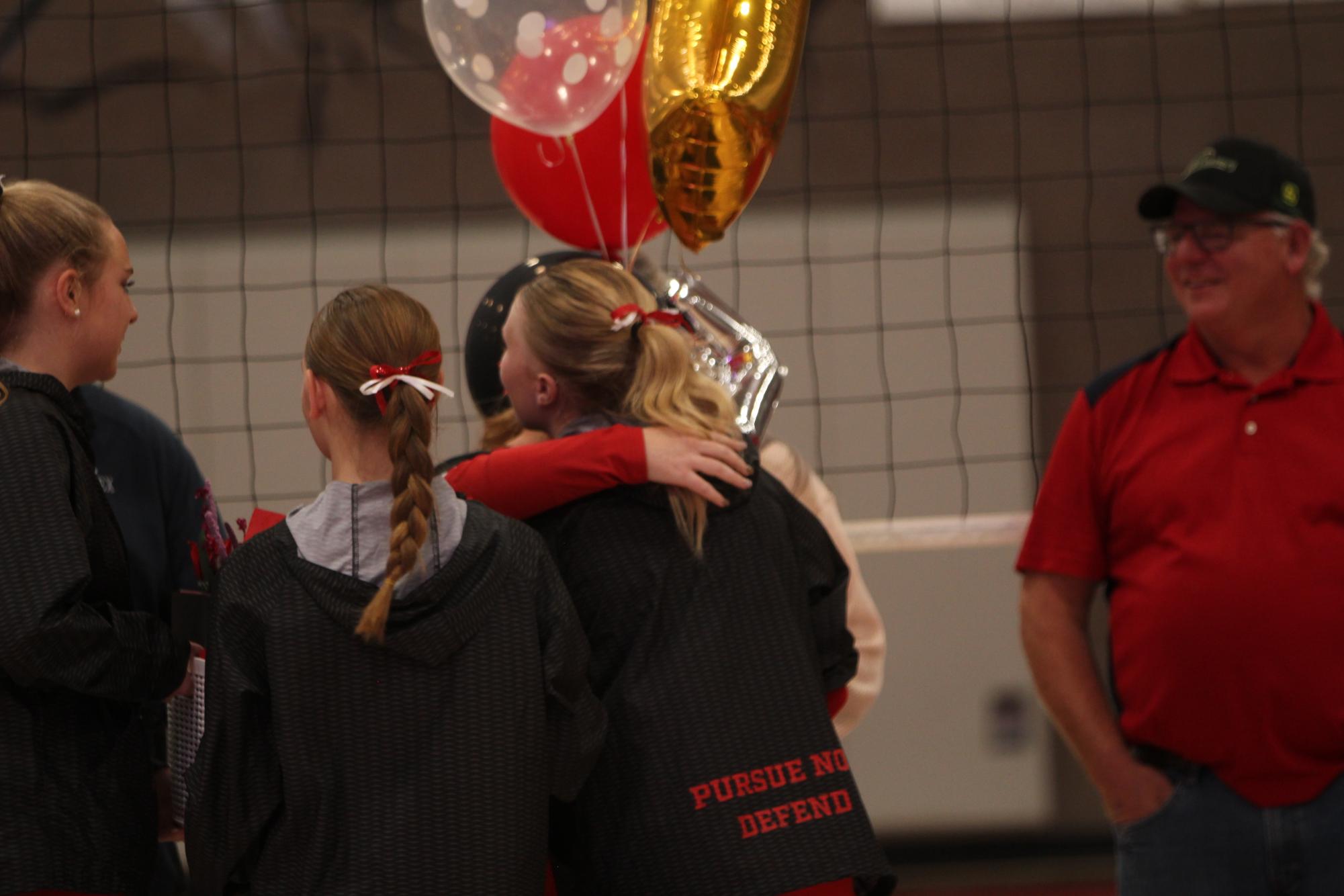 Eaton High School volleyball senior night photos