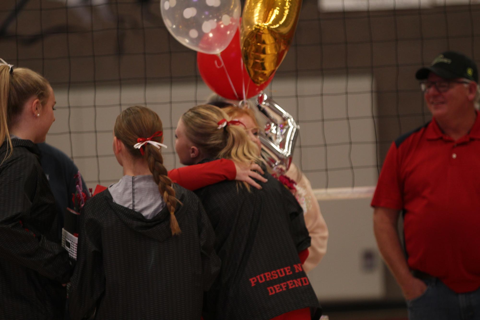 Eaton High School volleyball senior night photos