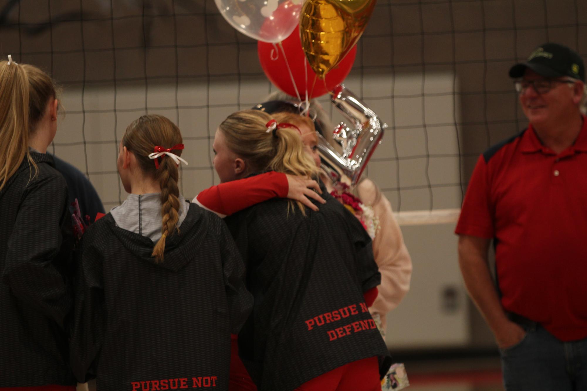 Eaton High School volleyball senior night photos