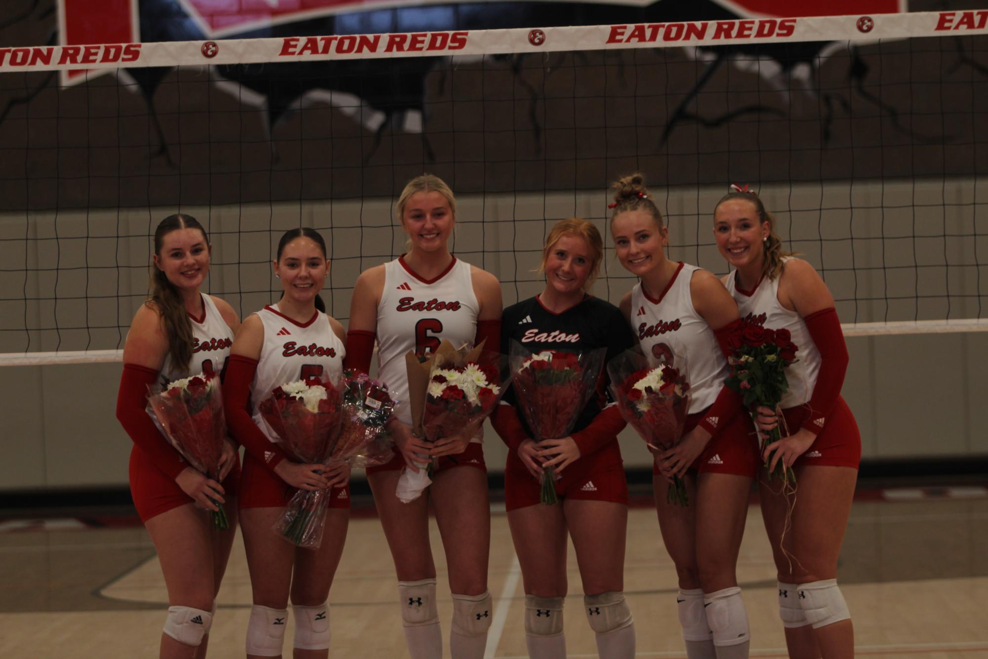 Eaton High School volleyball senior night photos