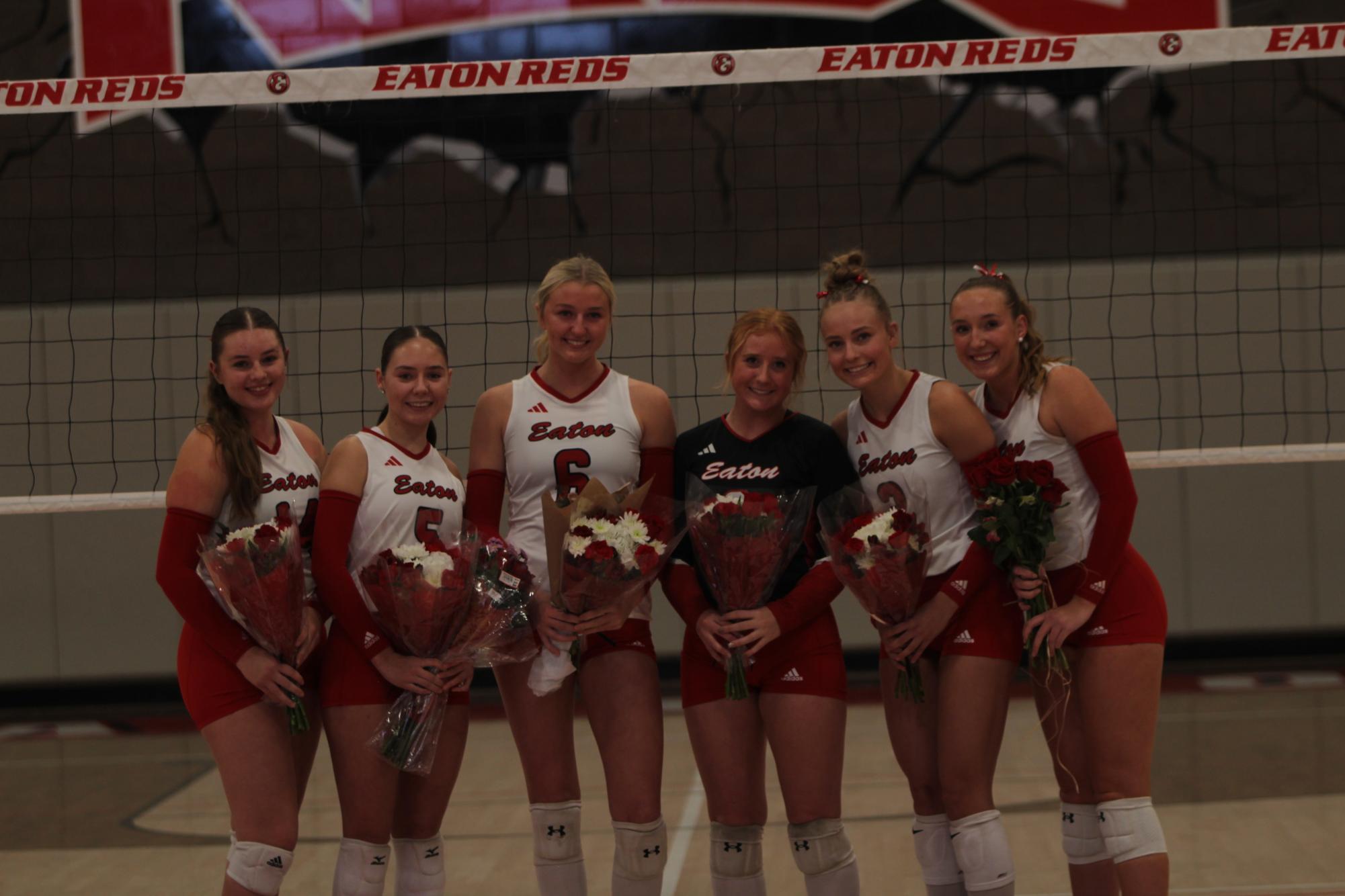 Eaton High School volleyball senior night photos