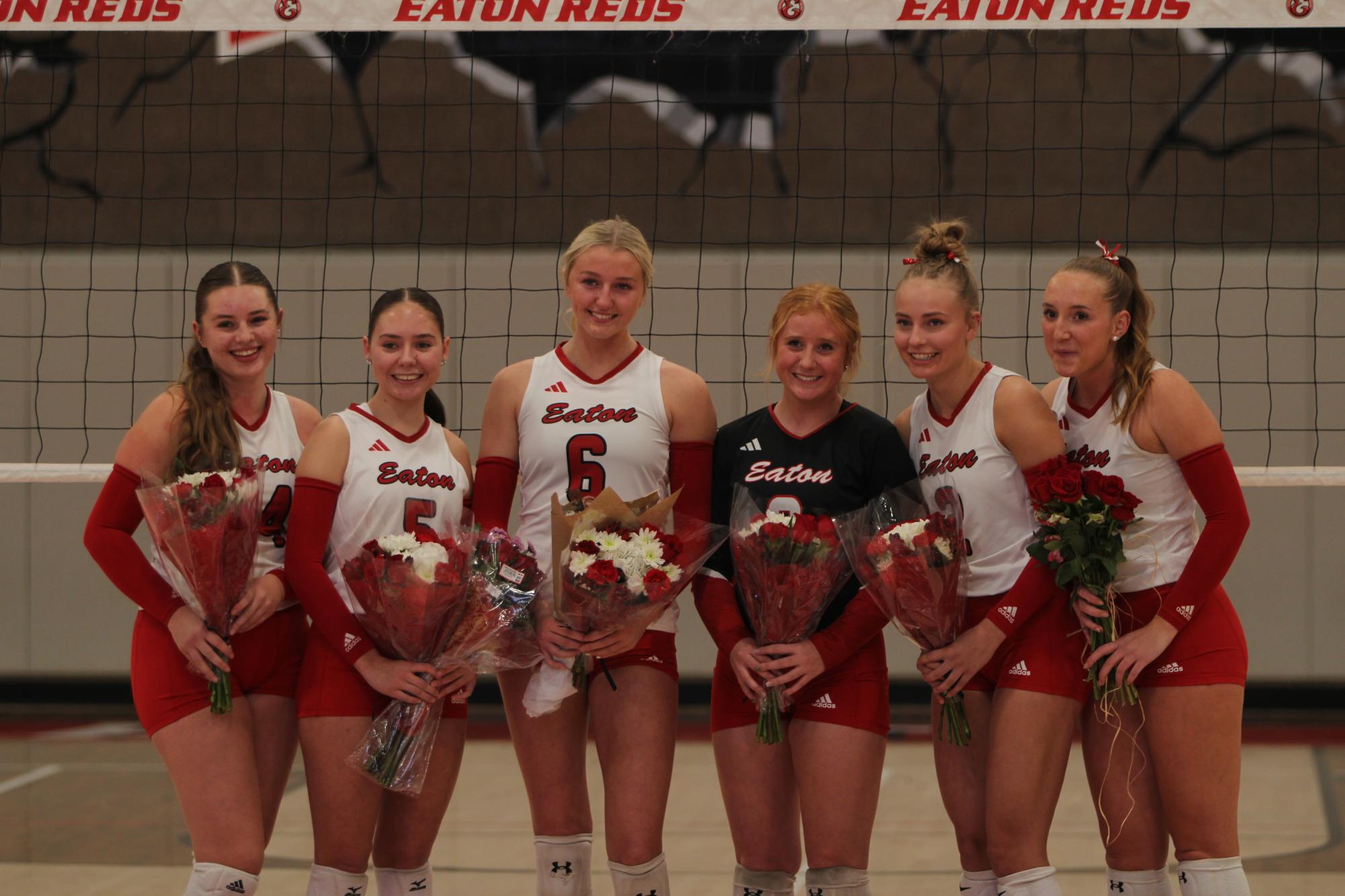 Eaton High School volleyball senior night photos