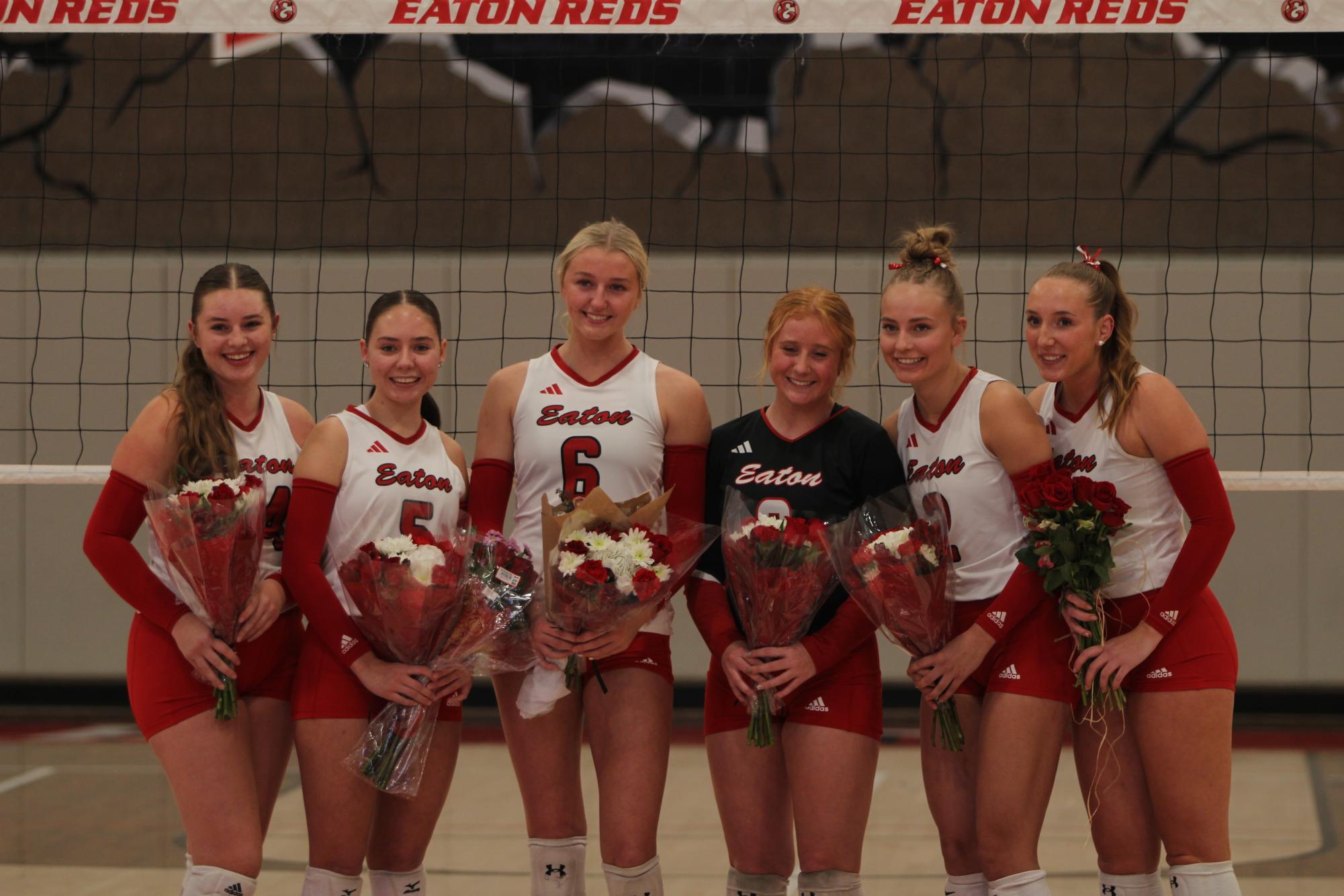 Eaton High School volleyball senior night photos