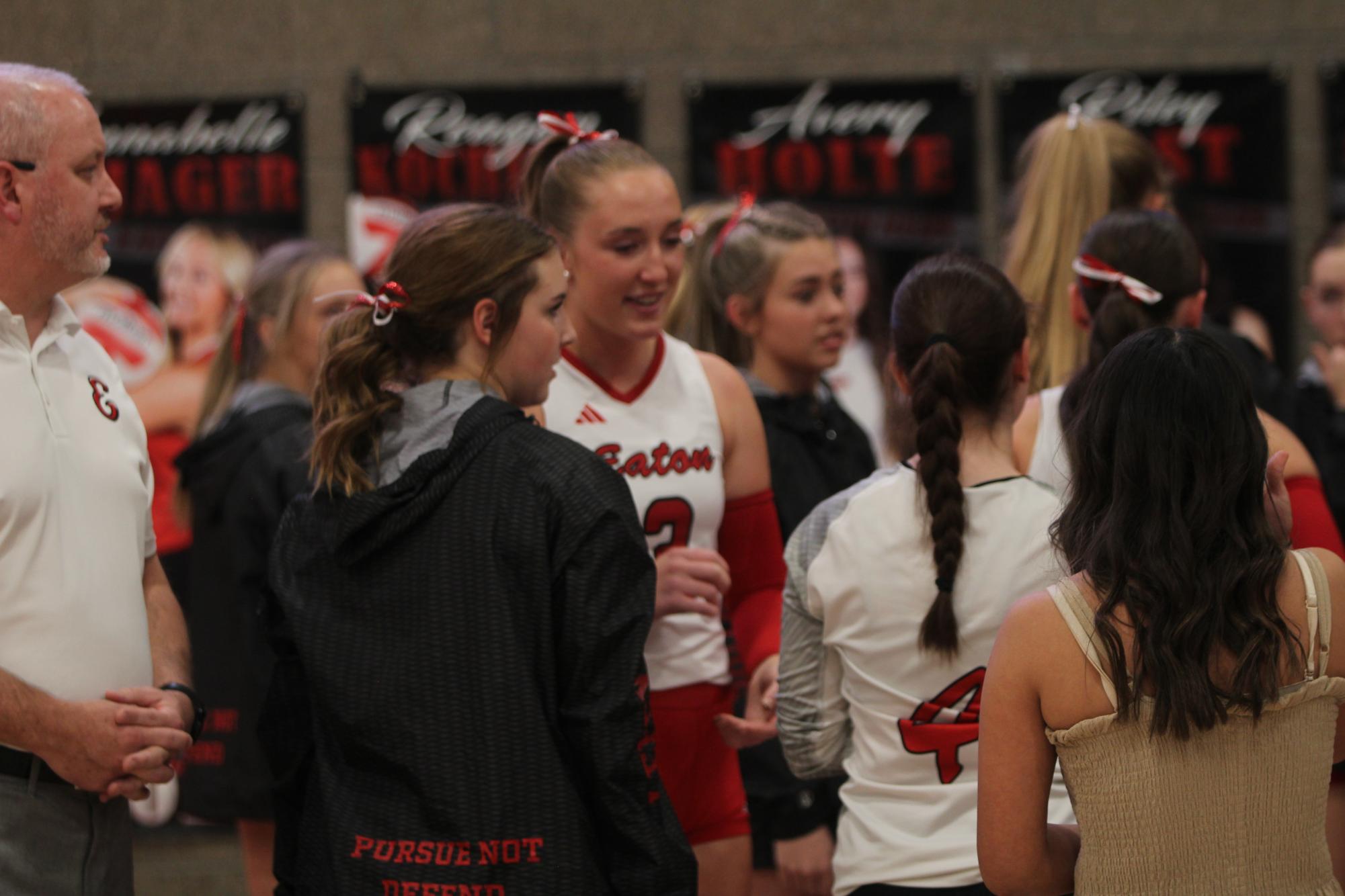 Eaton High School volleyball senior night photos