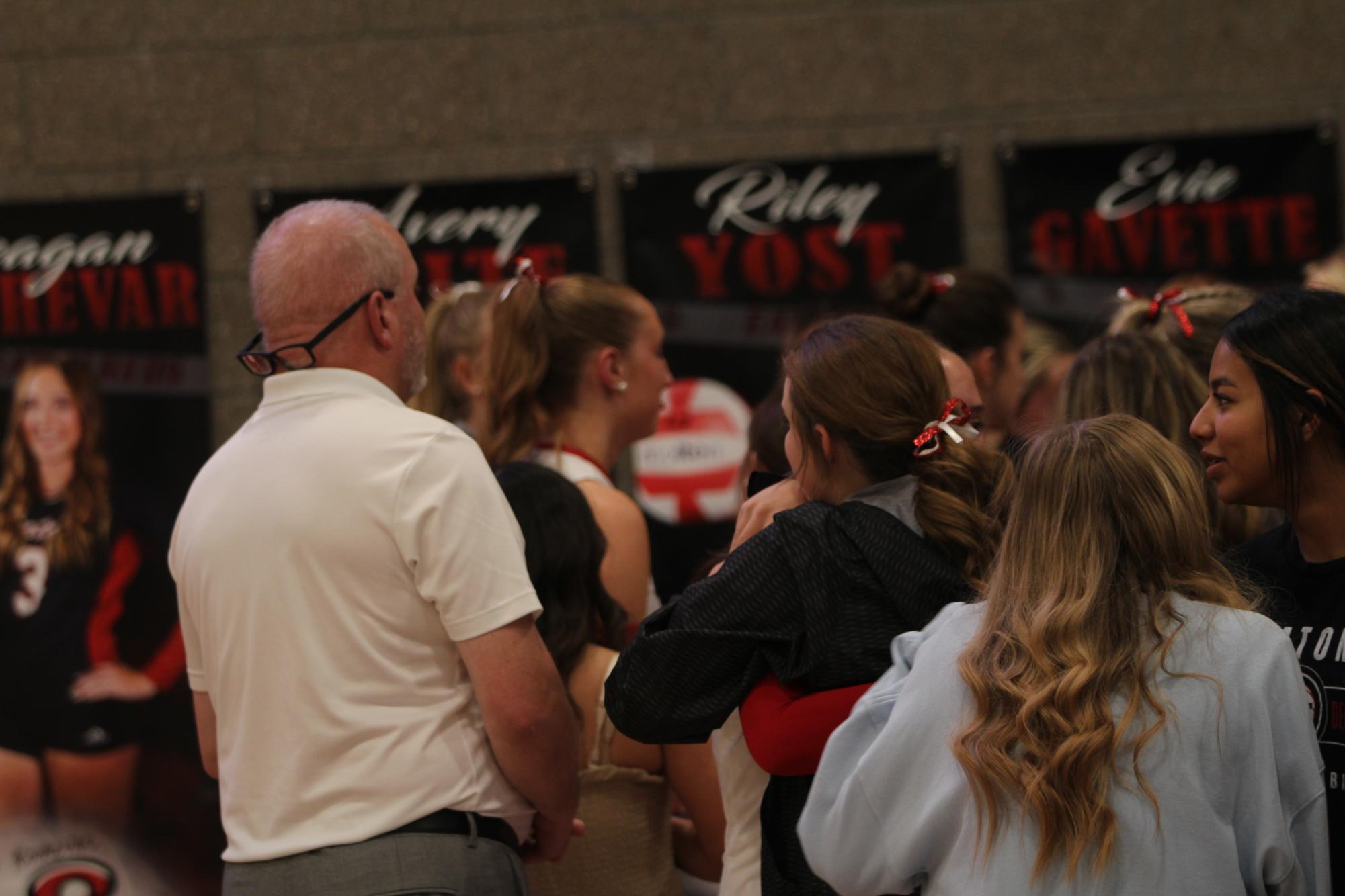 Eaton High School volleyball senior night photos