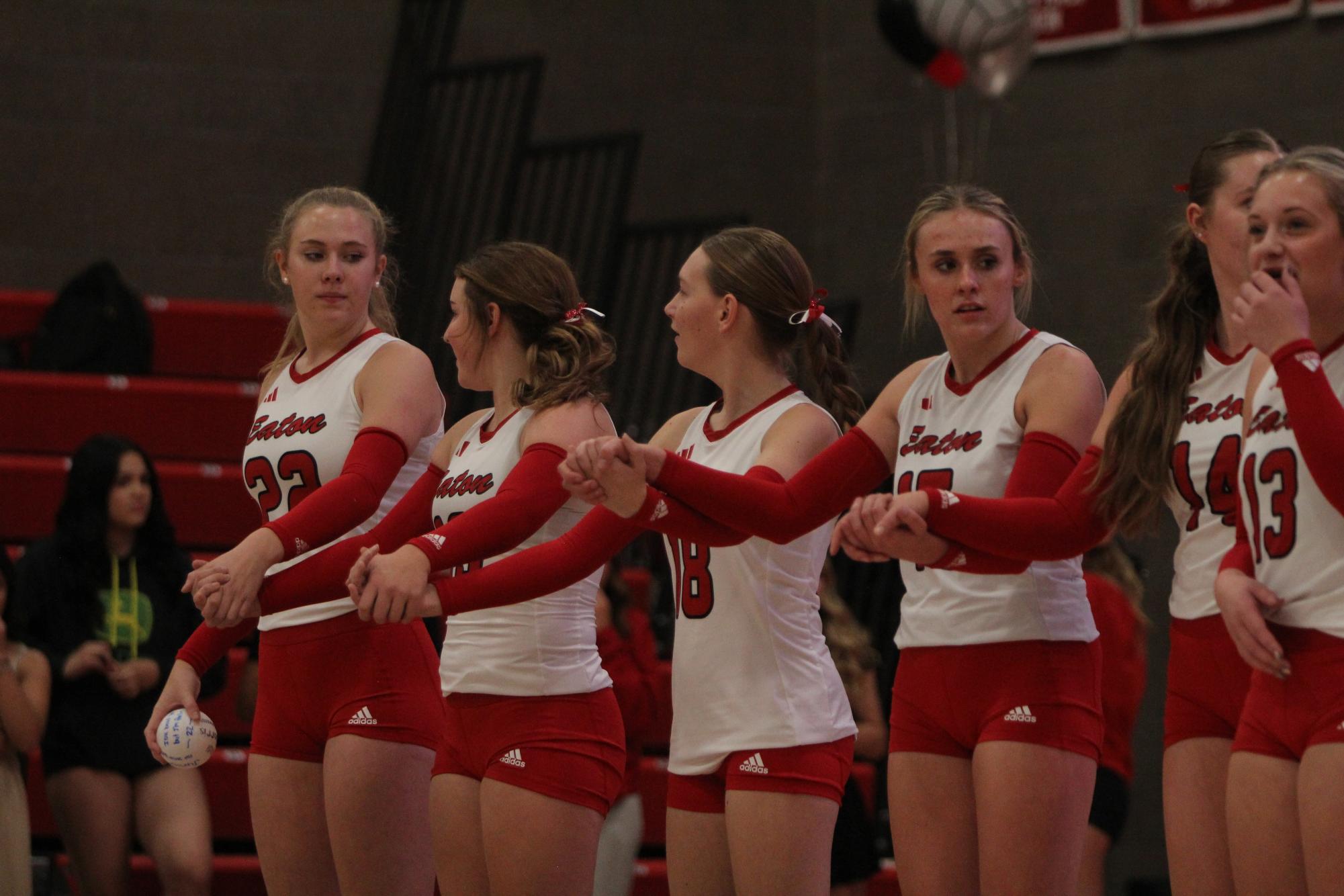 Eaton High School volleyball senior night photos