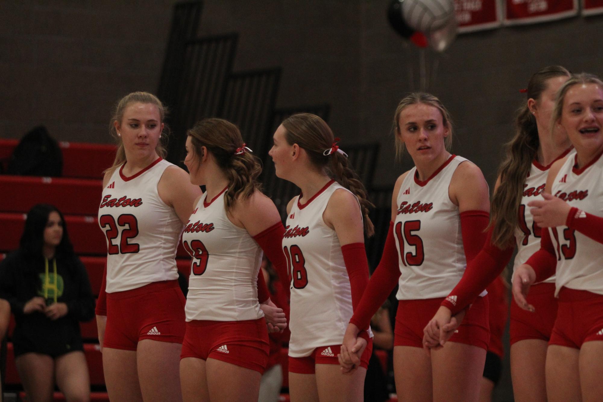 Eaton High School volleyball senior night photos