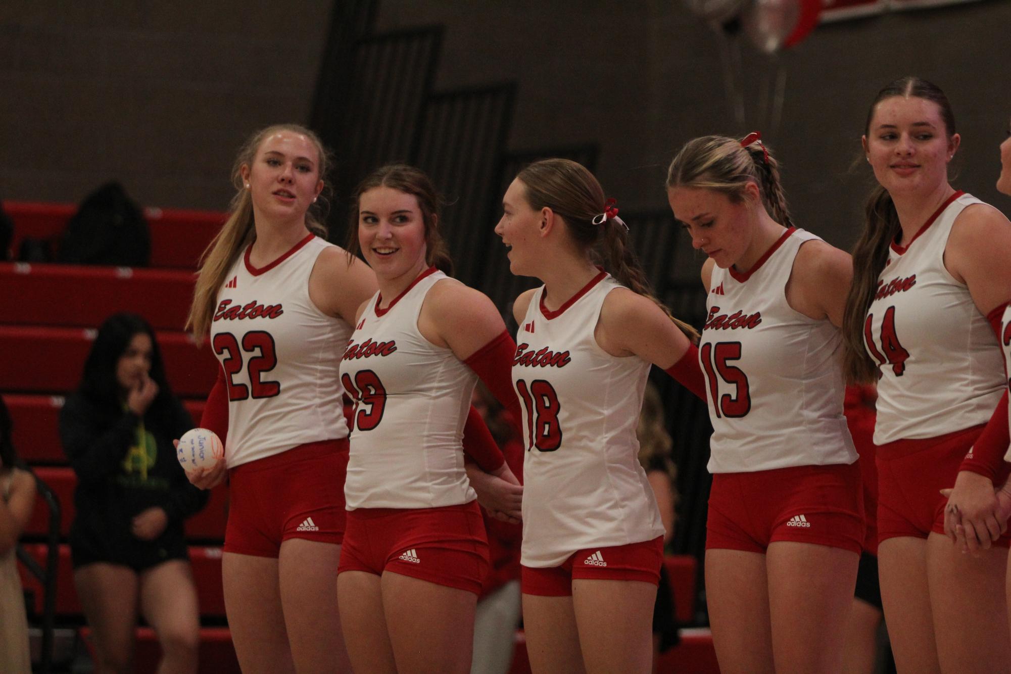 Eaton High School volleyball senior night photos