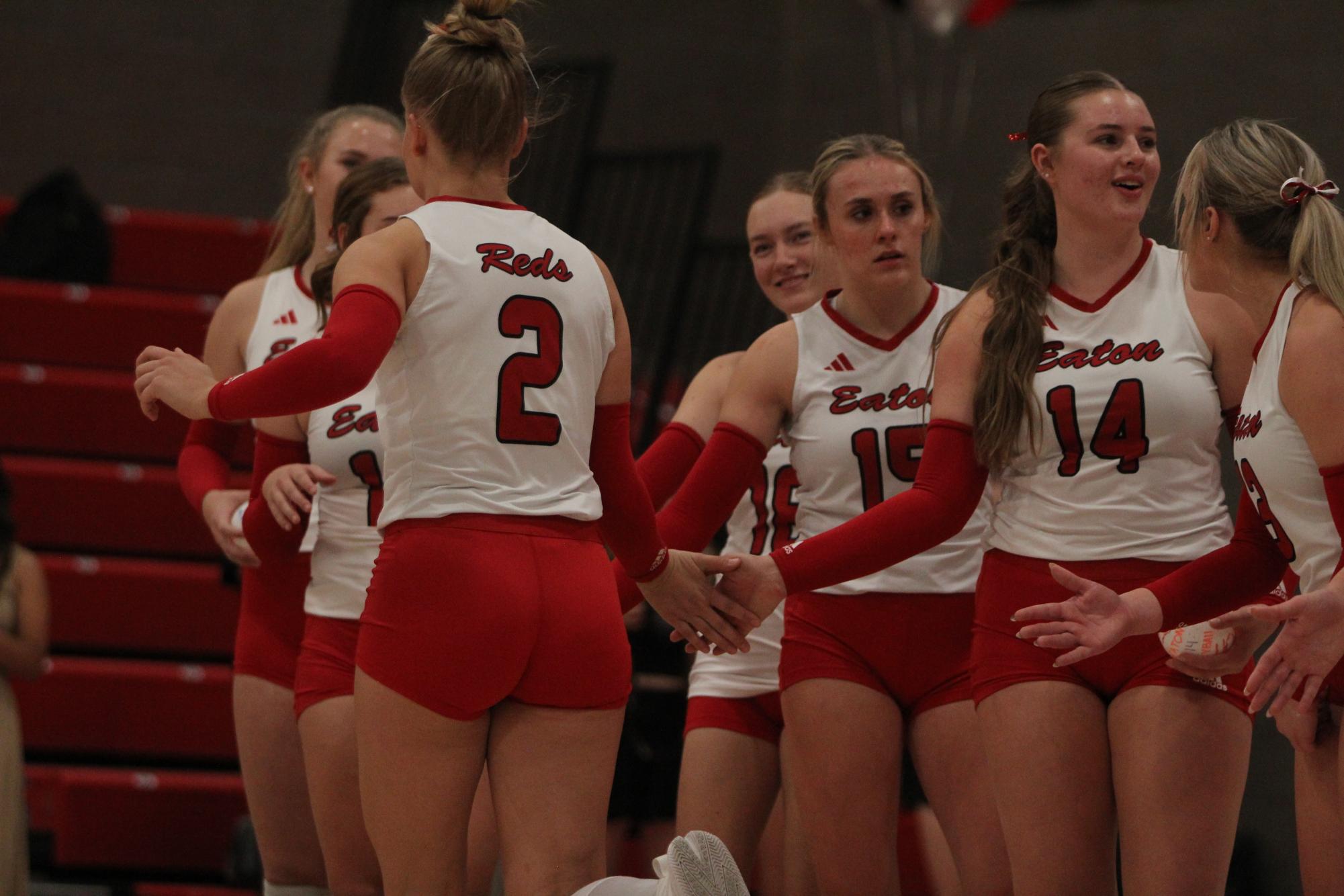 Eaton High School volleyball senior night photos