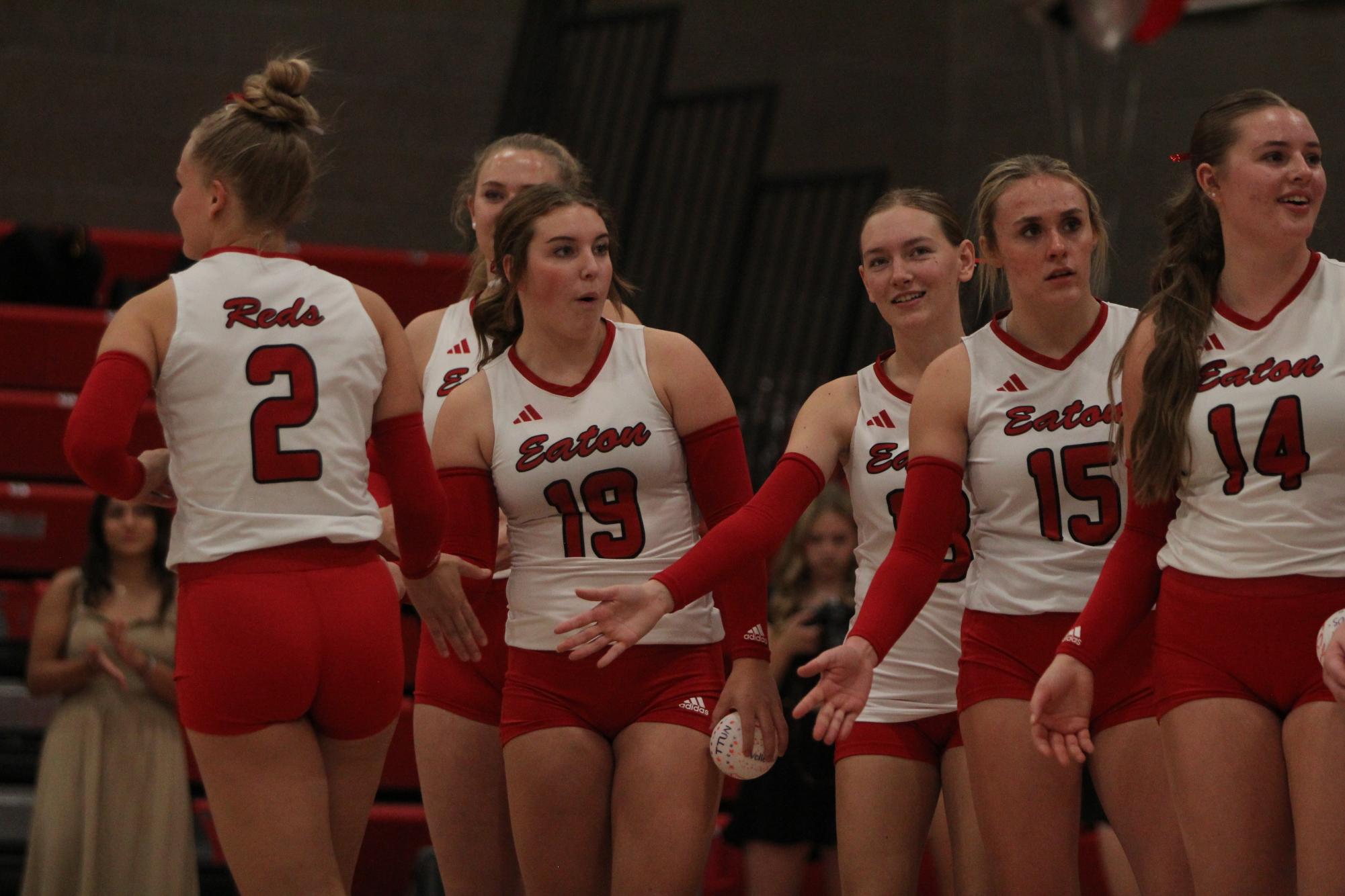 Eaton High School volleyball senior night photos