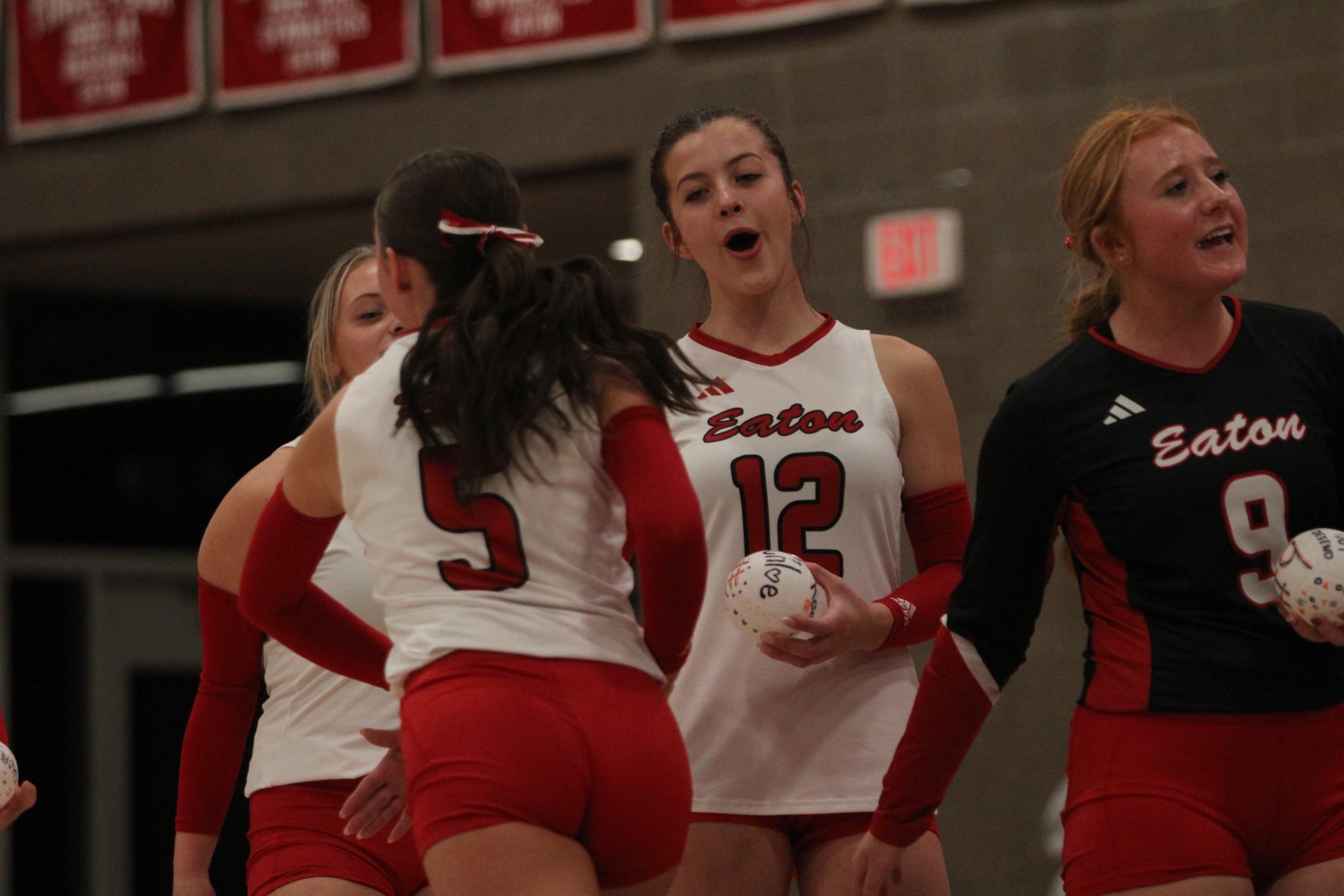 Eaton High School volleyball senior night photos