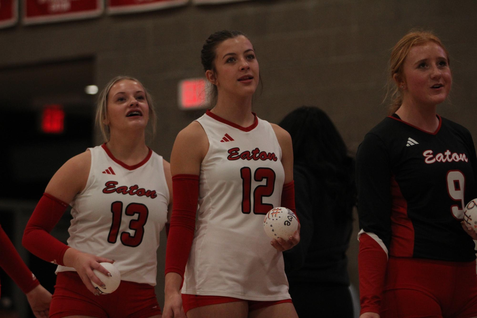 Eaton High School volleyball senior night photos