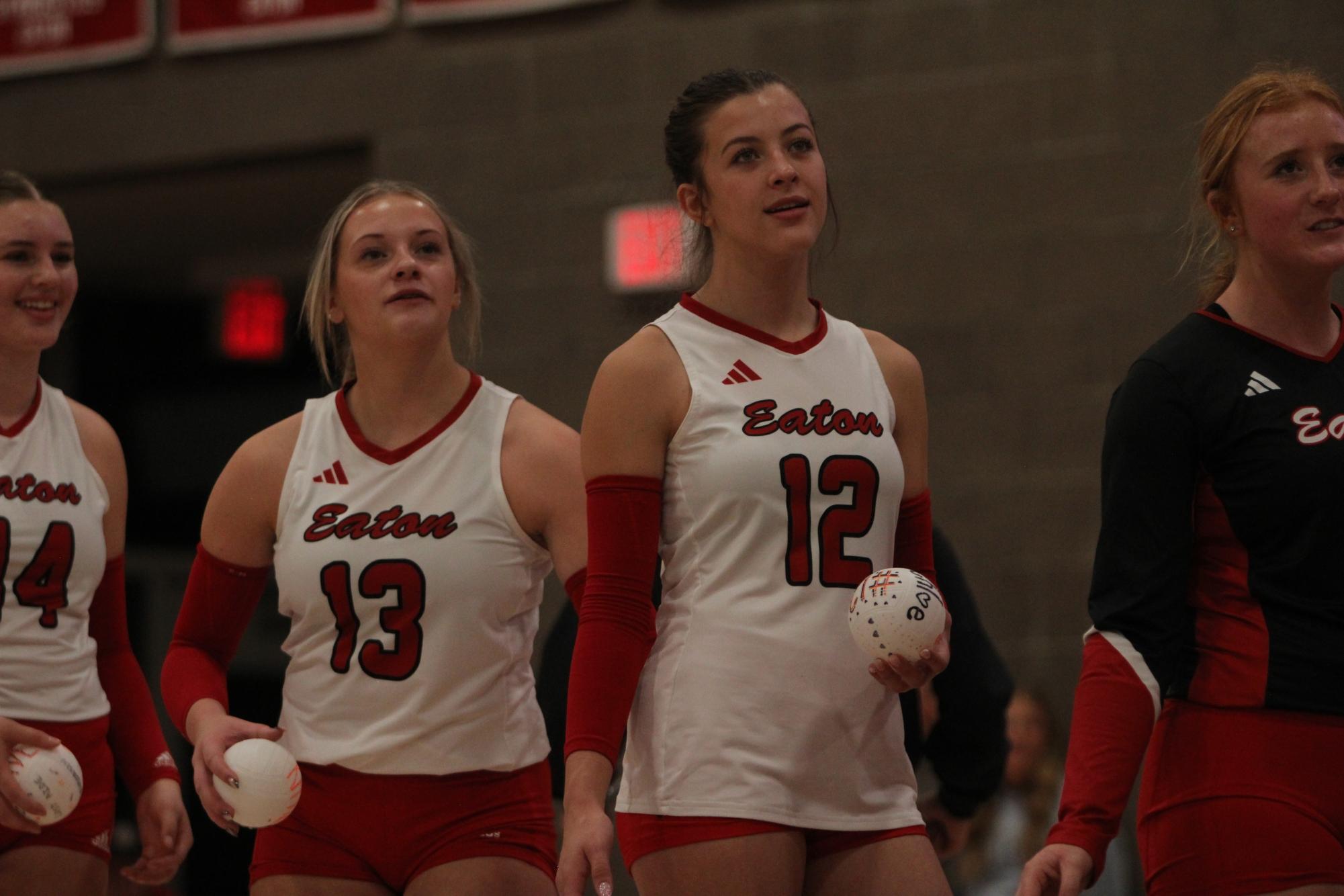 Eaton High School volleyball senior night photos