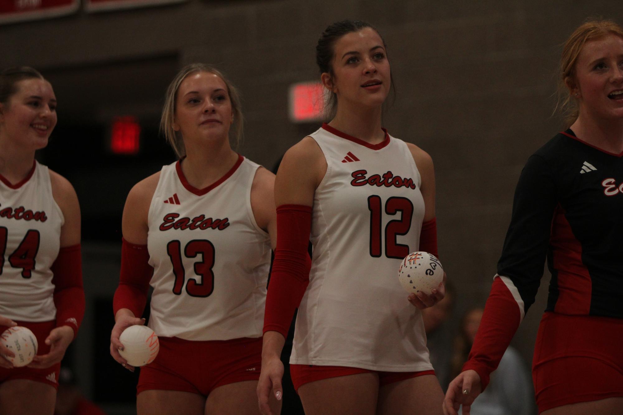 Eaton High School volleyball senior night photos