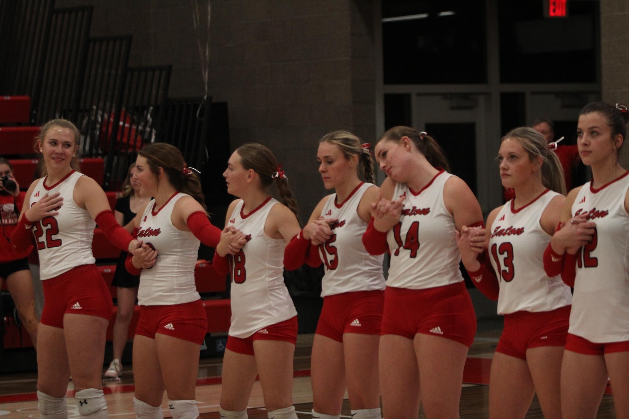 Eaton High School volleyball senior night photos