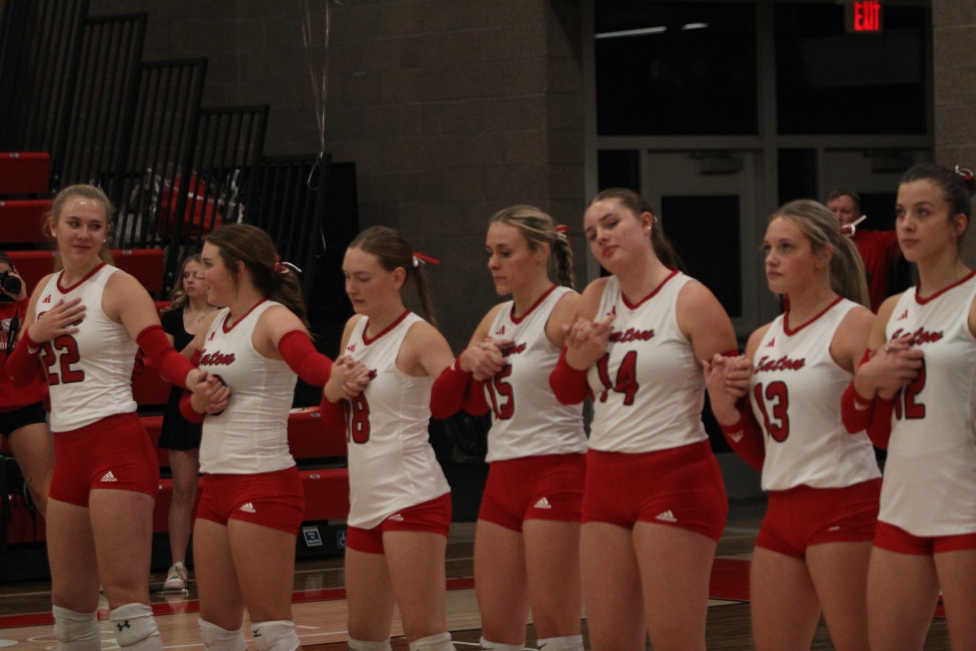 Eaton High School volleyball senior night photos