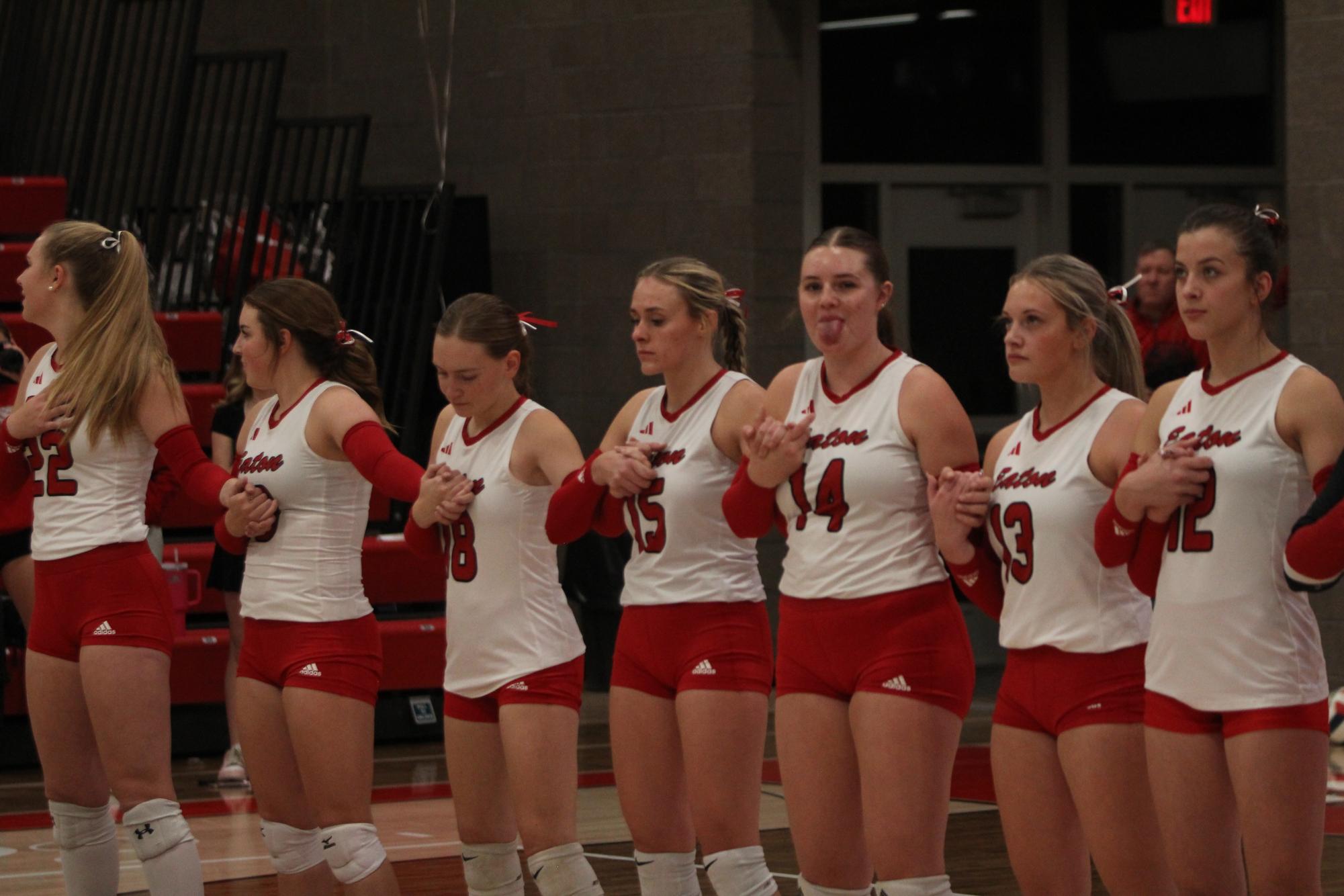 Eaton High School volleyball senior night photos