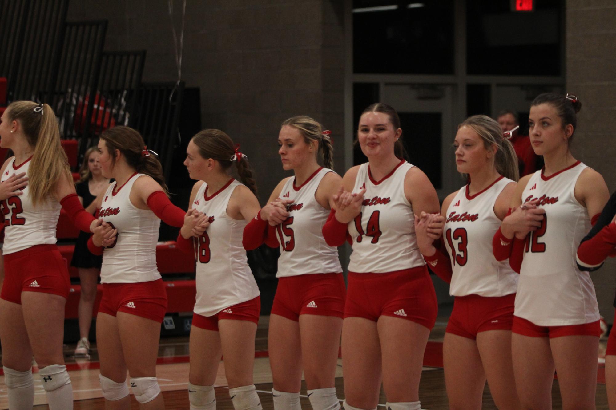 Eaton High School volleyball senior night photos