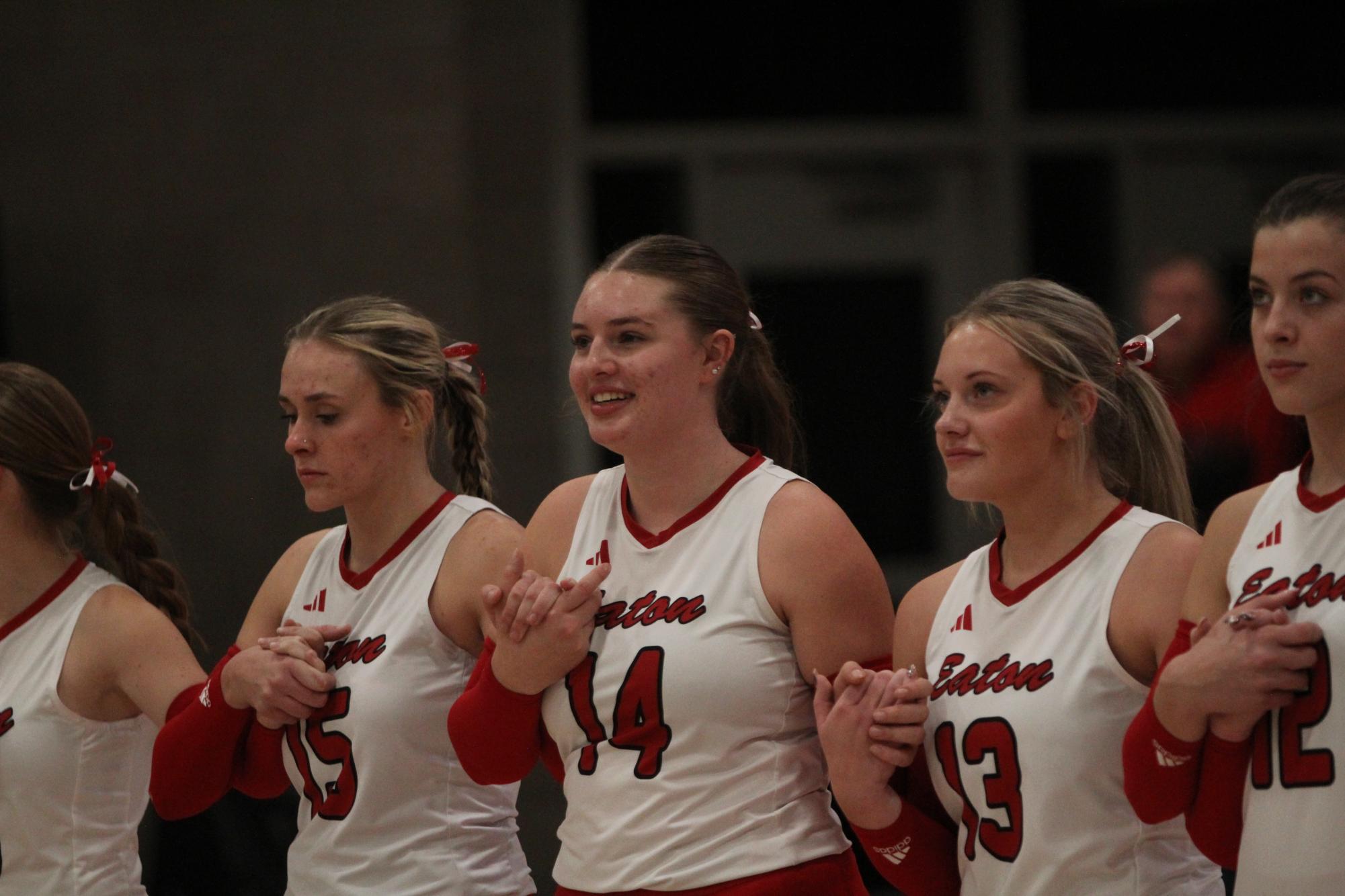 Eaton High School volleyball senior night photos