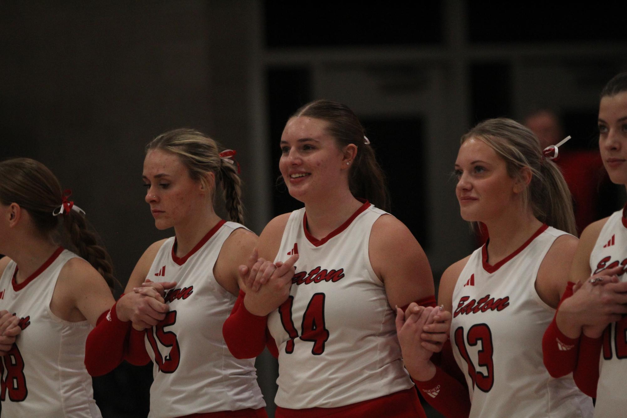 Eaton High School volleyball senior night photos