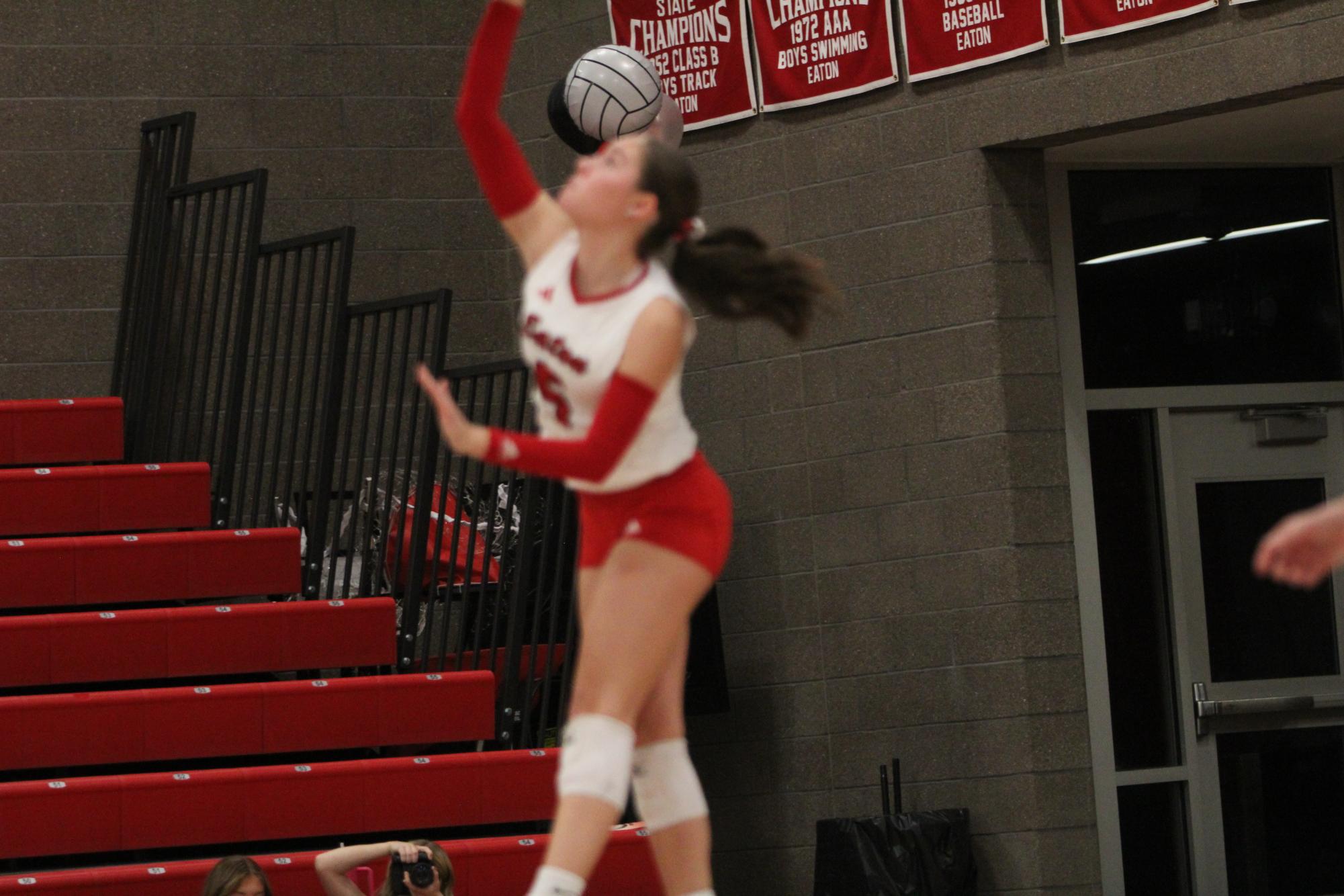 Eaton High School volleyball senior night photos