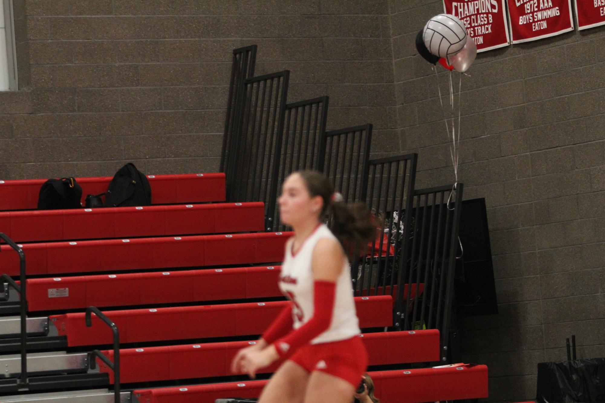 Eaton High School volleyball senior night photos